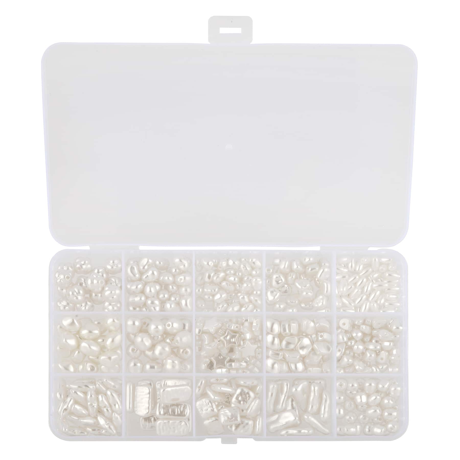 White Plastic Pearl Bead Mix by Bead Landing&#x2122;