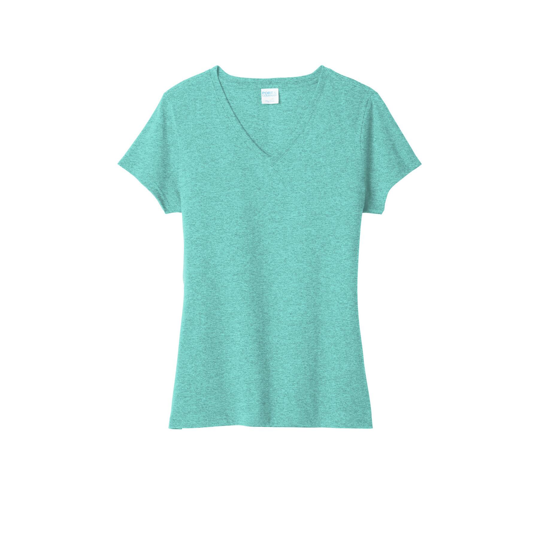 Port & Company® Women's Tri-Blend V-Neck T-Shirt