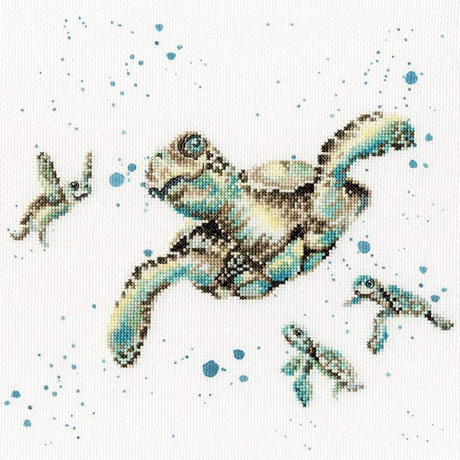 Bothy Threads Swimming School Counted Cross Stitch Kit 