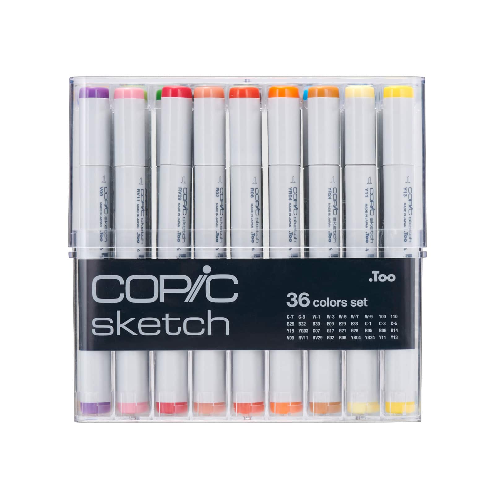 Copic&#xAE; Basic 36 Color Sketch Marker Set