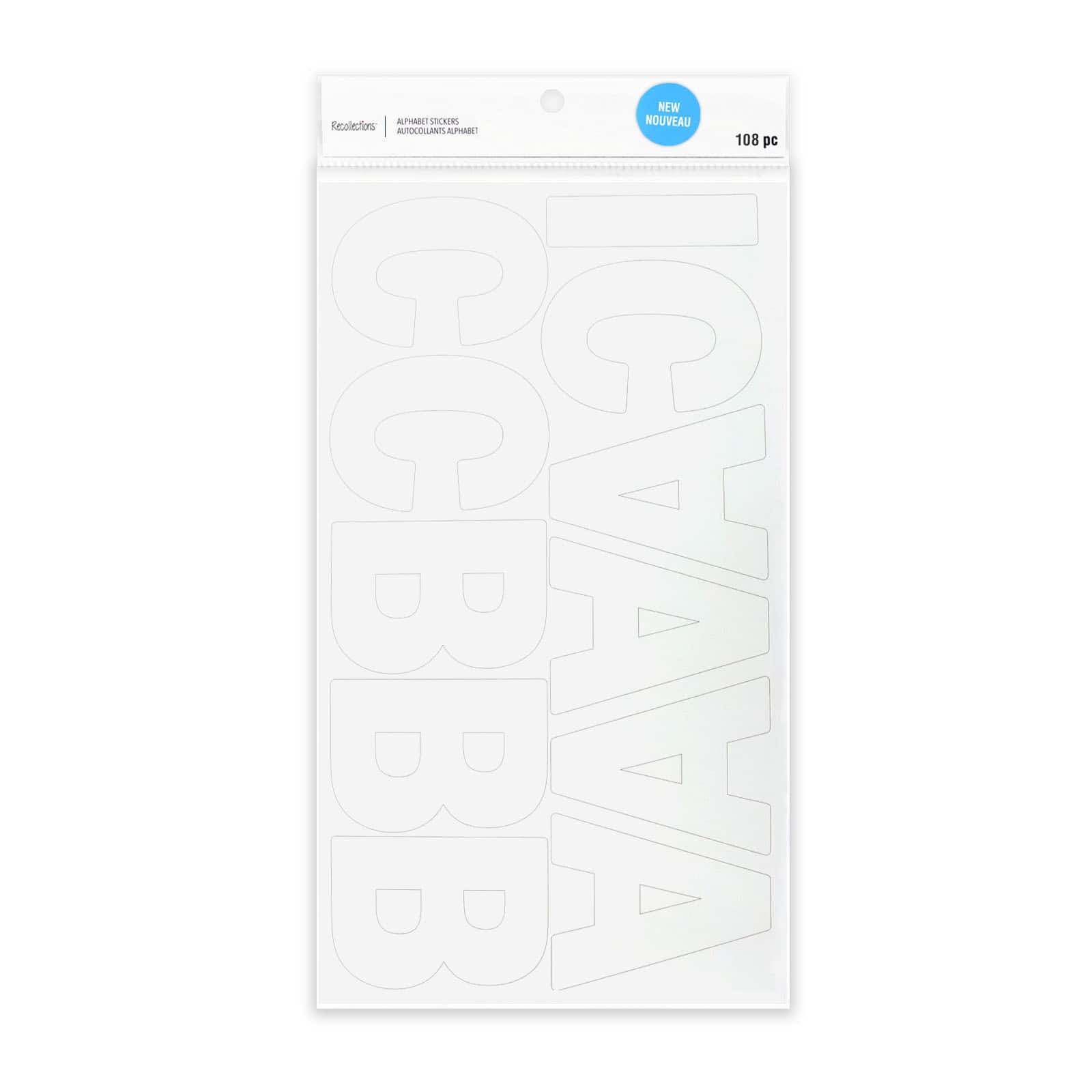 White Alphabet Stickers by Recollections™
