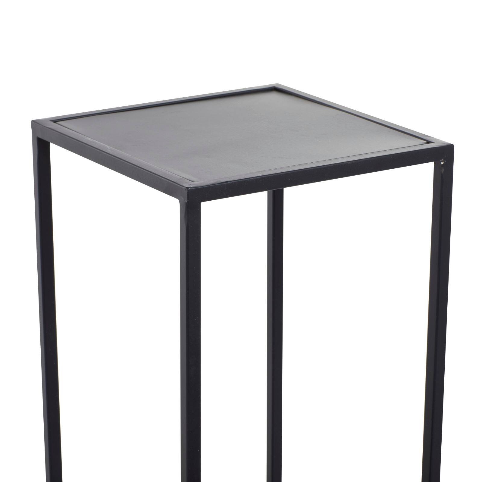 Black Iron Modern Plantstand, 40&#x22; x 16&#x22; x 16&#x22;