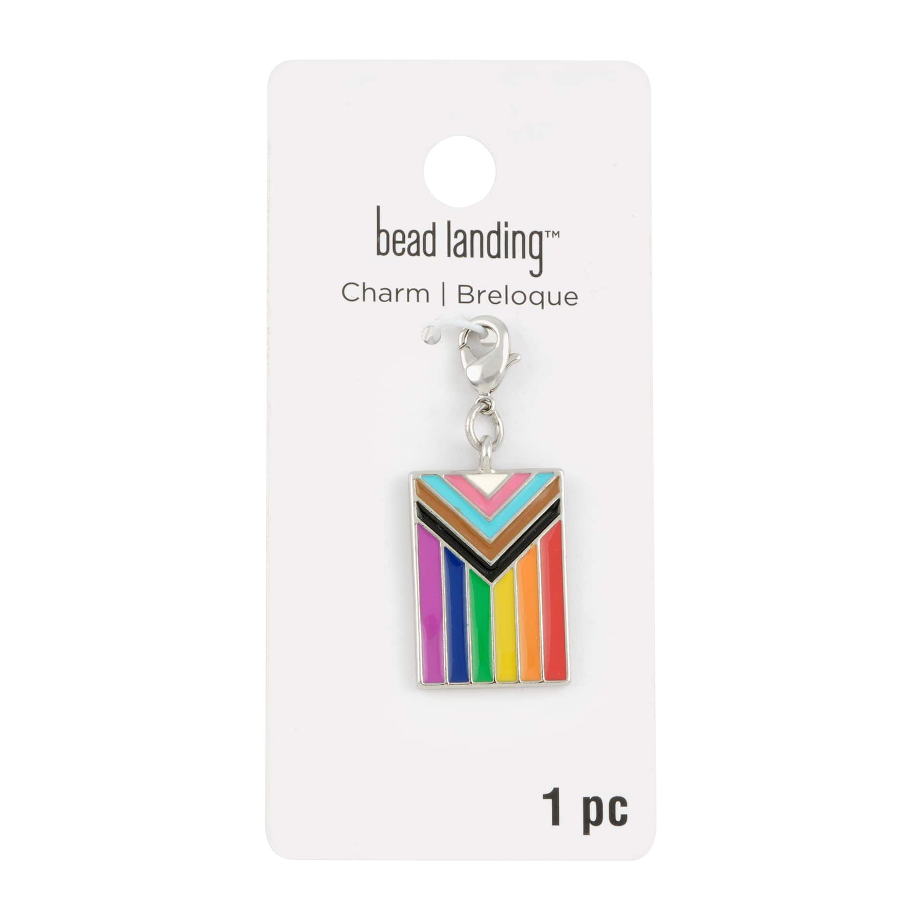 Progress Pride Flag Charm by Bead Landing&#x2122;
