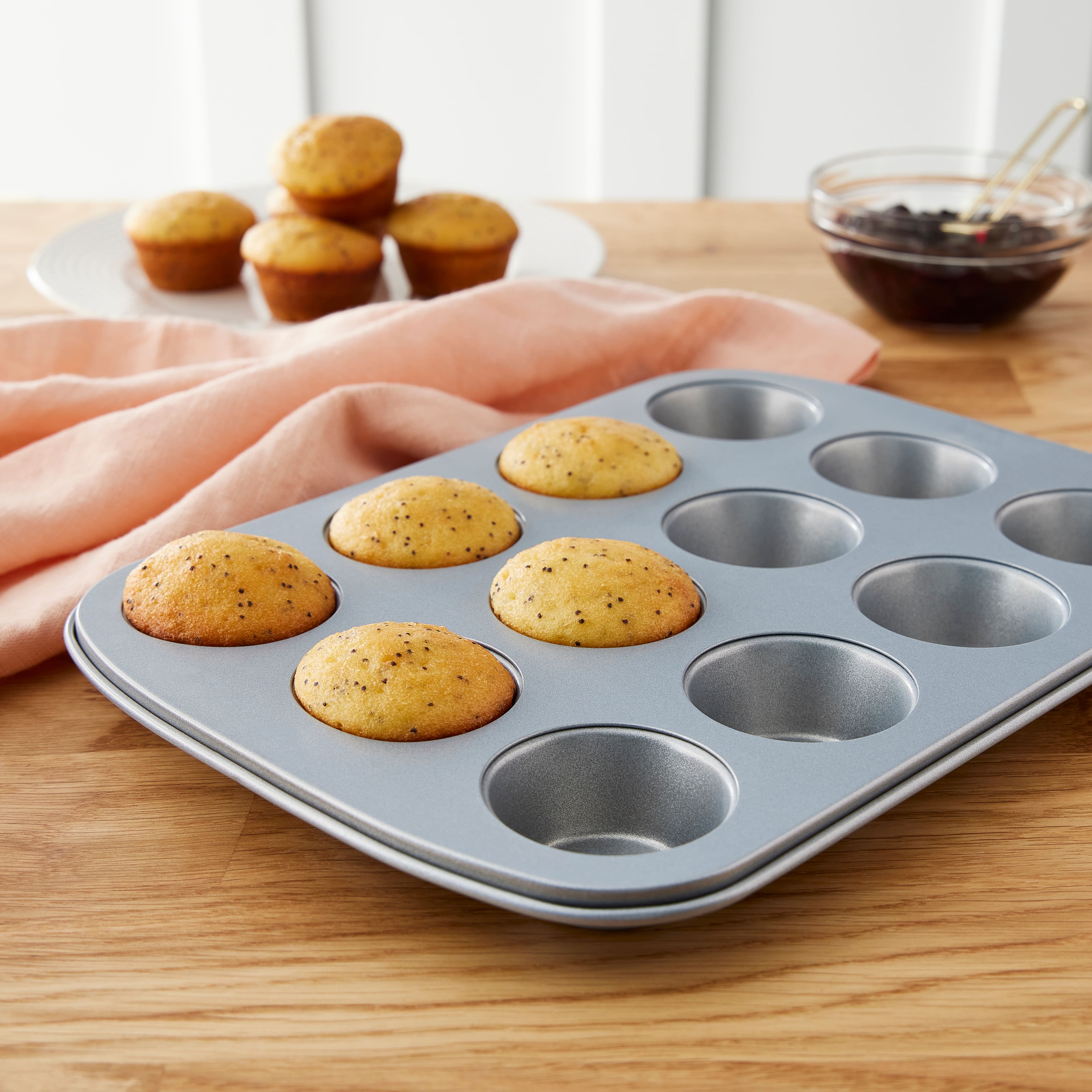 6 Pack: Wilton 12-Cup Muffin Pan by Celebrate It, Size: Standard, Silver