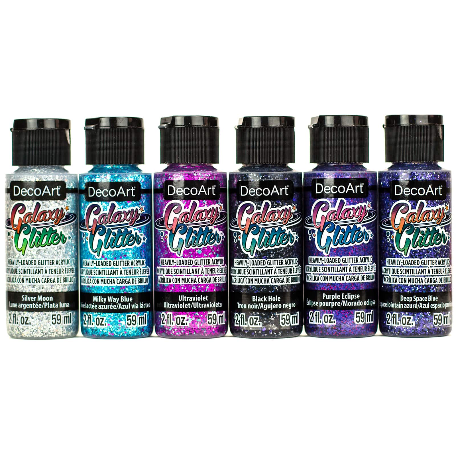 DecoArt&#xAE; Galaxy Glitter&#x2122; 6 Color Out of this World Paint Set