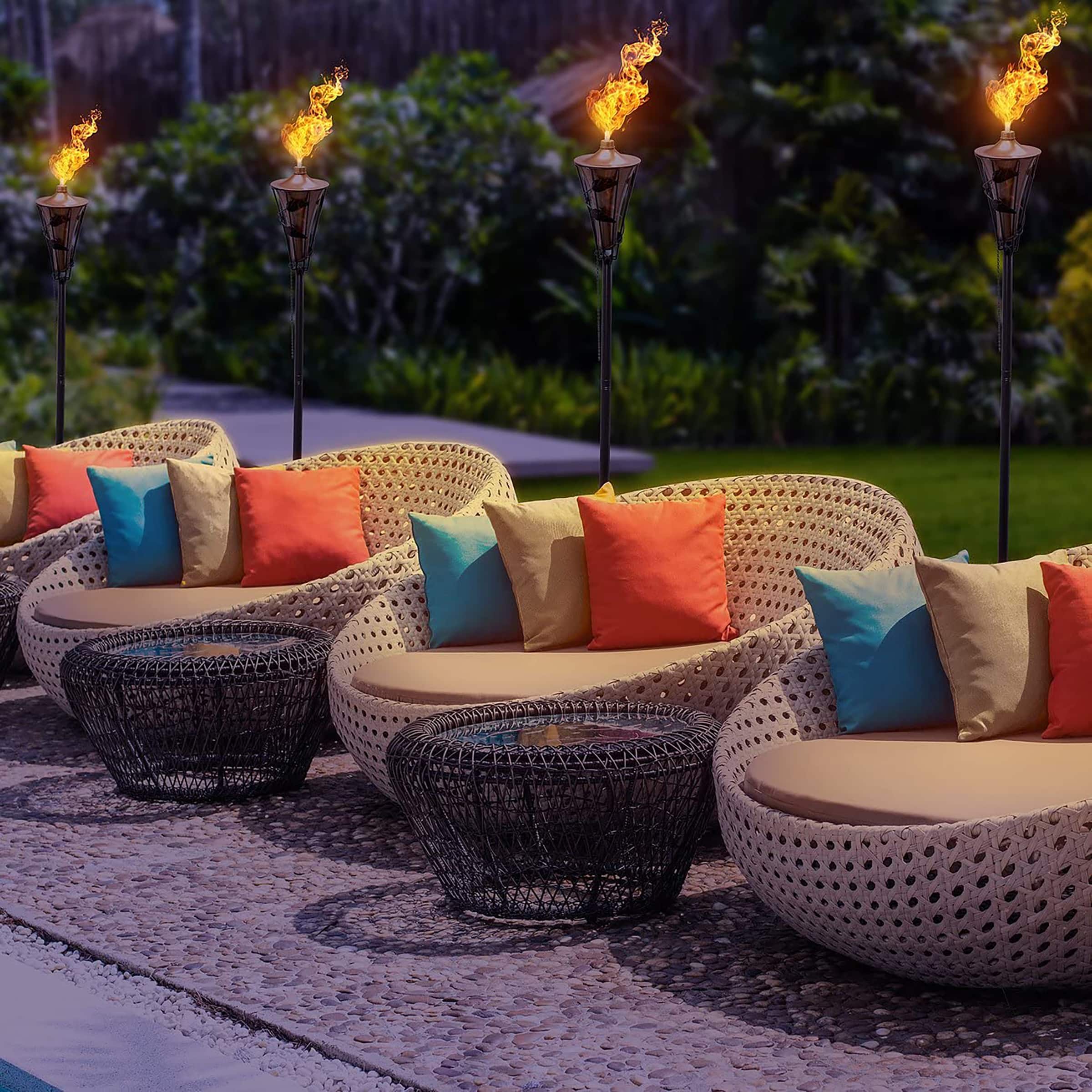 Sorbus 60" Matney Copper Outdoor Torches, 2ct.