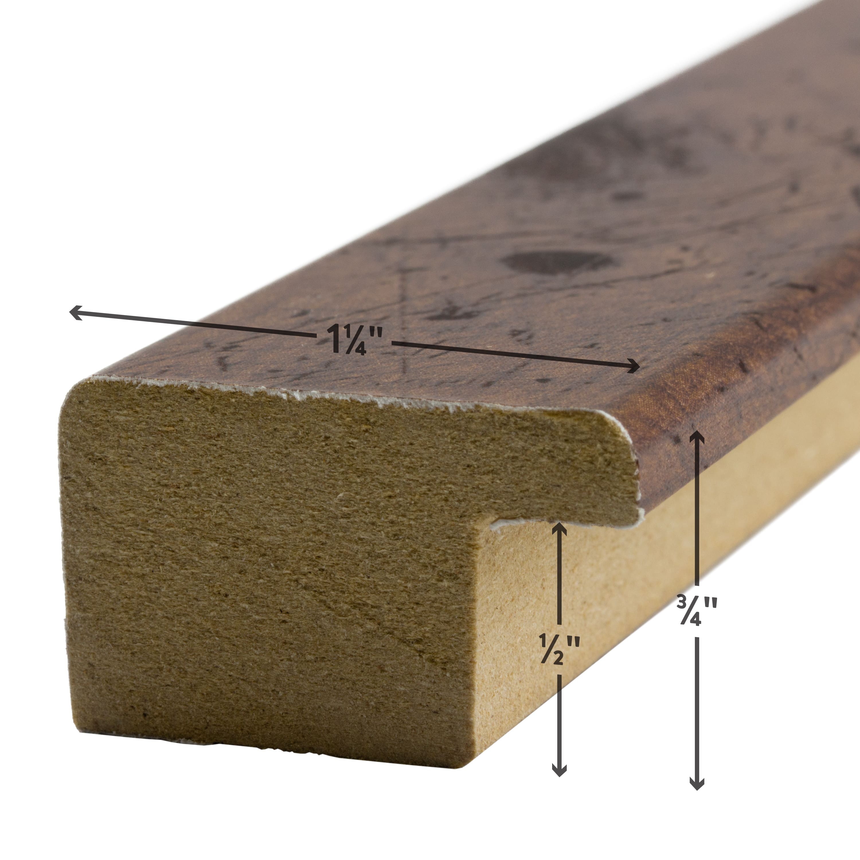 Craig Frames Bauhaus 125 Dark Walnut Picture Frame