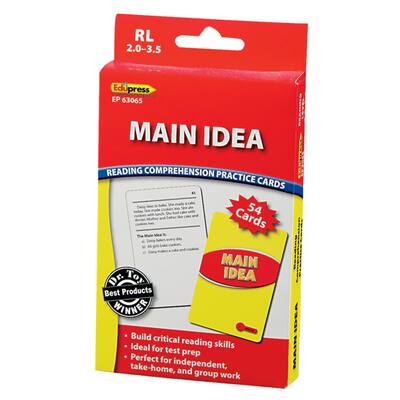 Edupress Main Idea Practice Cards, Levels 2.0-3.5 | Michaels