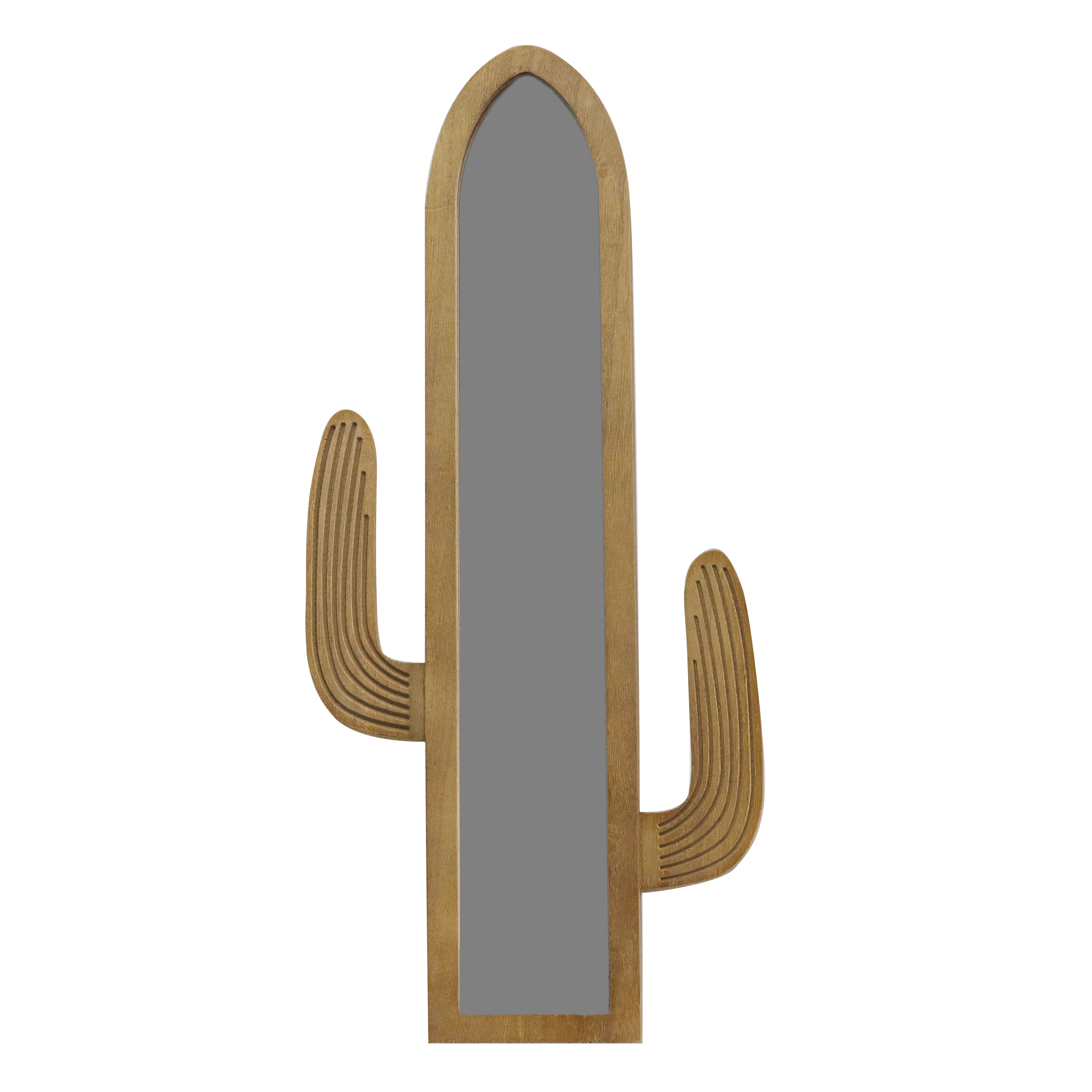 24&#x22; Natural Brown Cactus Glass Wall Mirror by Ashland&#xAE;