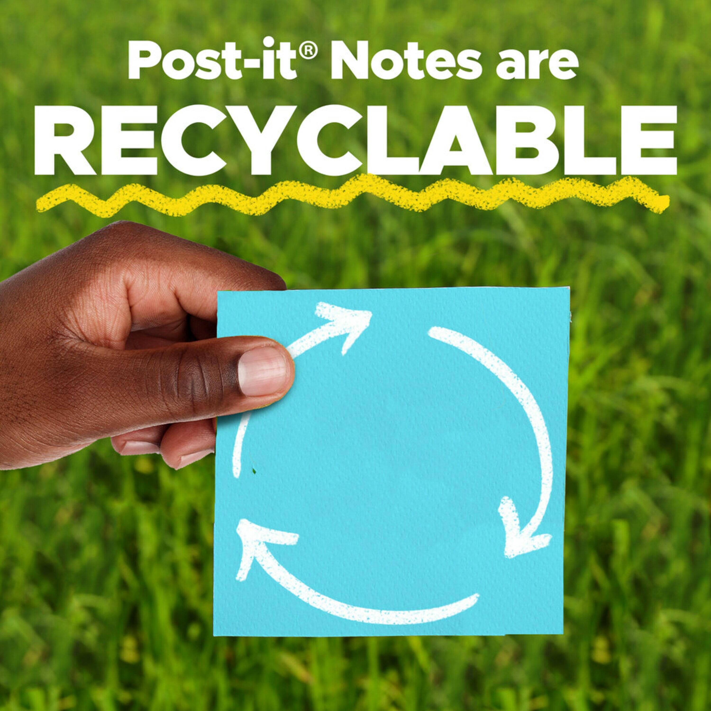 Post-It&#xAE; Energy Boost Collection Super Sticky Notes