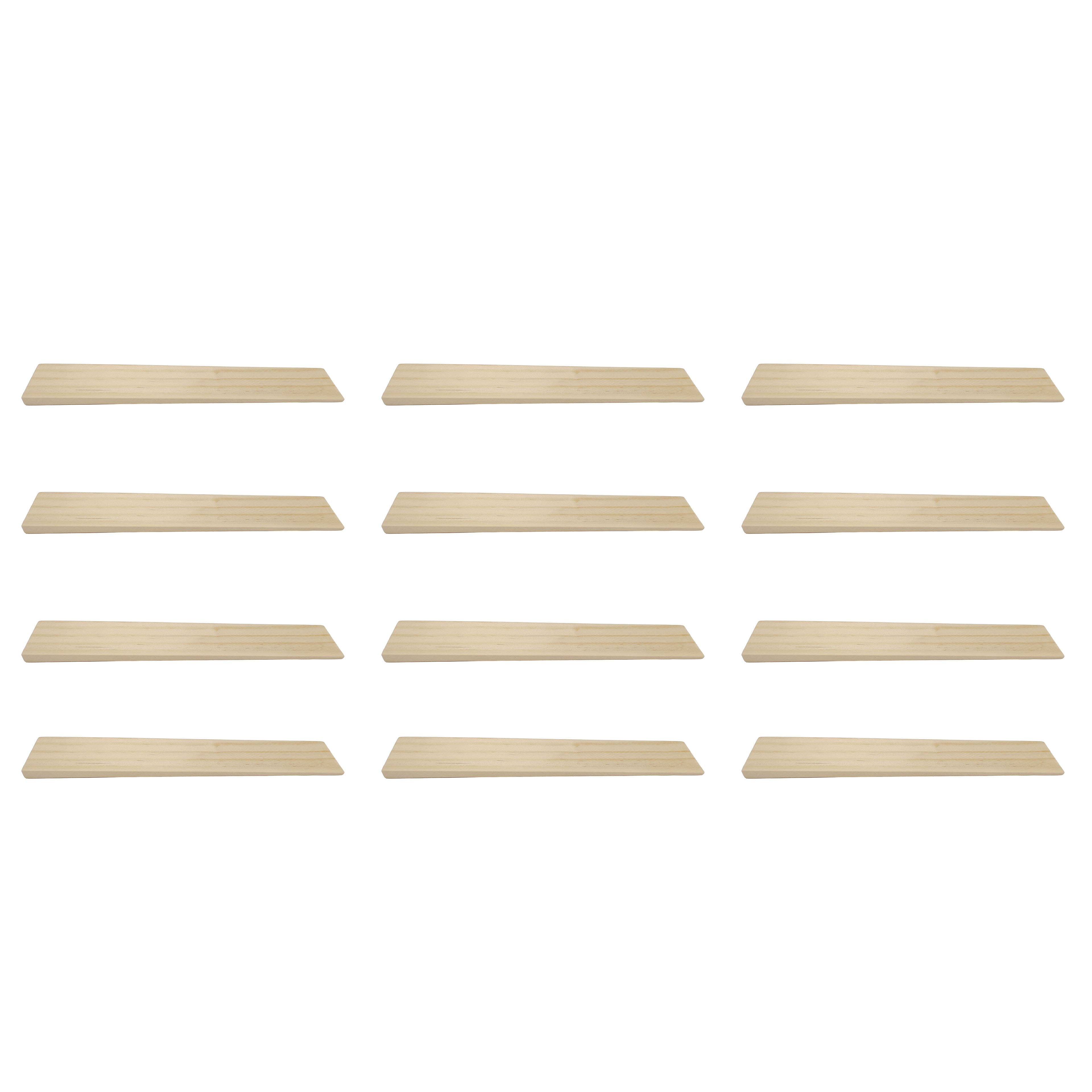 6 Packs: 12 ct. (72 total) 8" Angled Pinewood Shims by Make Market®