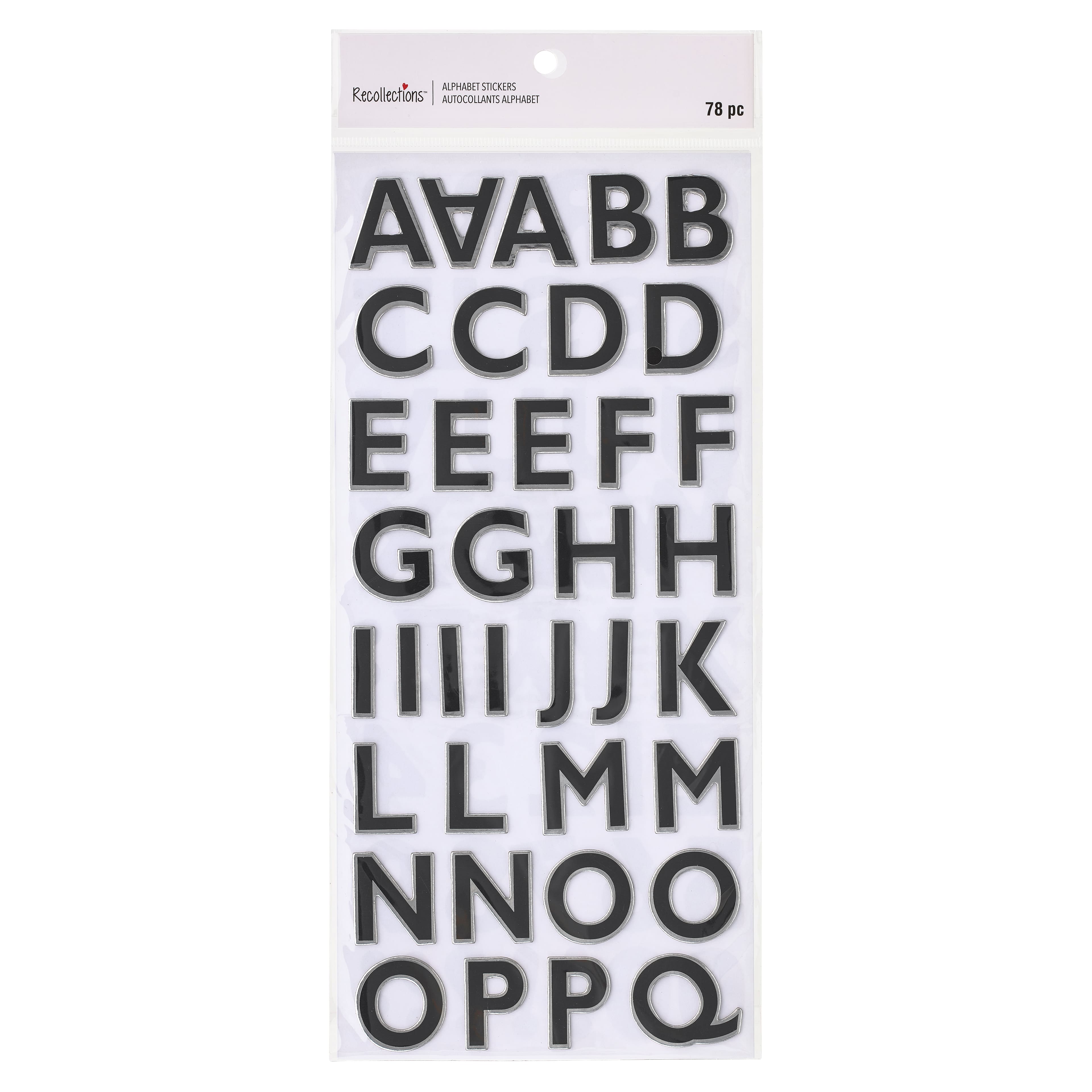 Alphabet Stickers 180 Pieces - Studio 112 - S112 Neutral Black