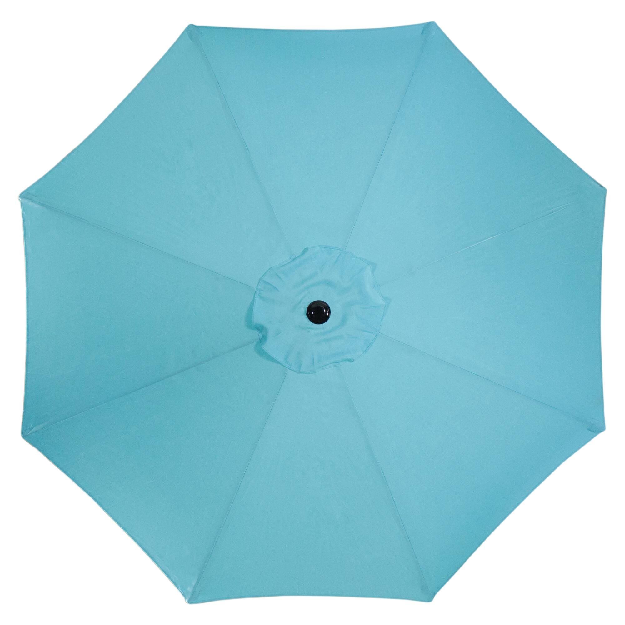 9ft. Outdoor Patio Market Umbrella with Hand Crank &#x26; Tilt