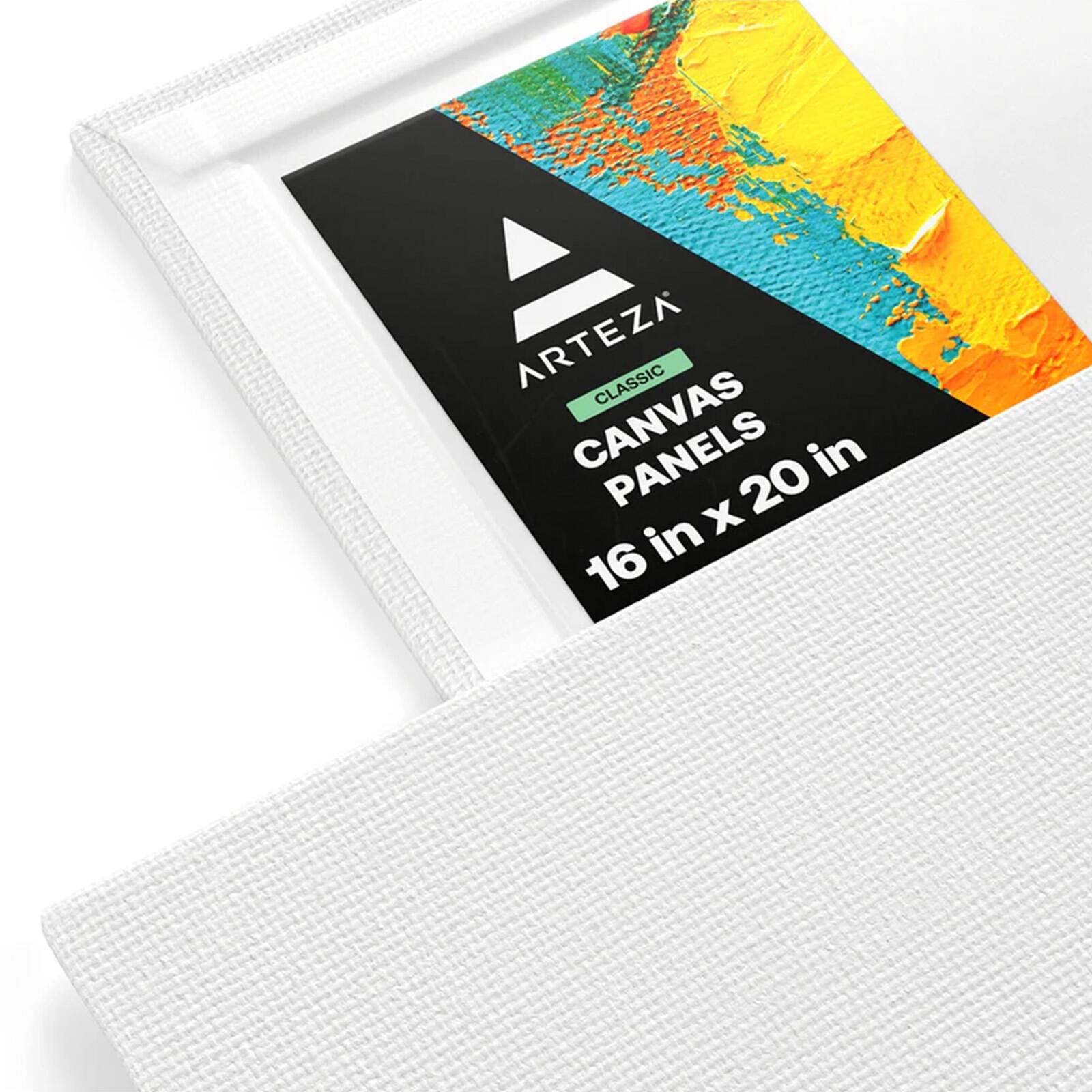 Arteza® 16" x 20" White Canvas Panels, 14ct.