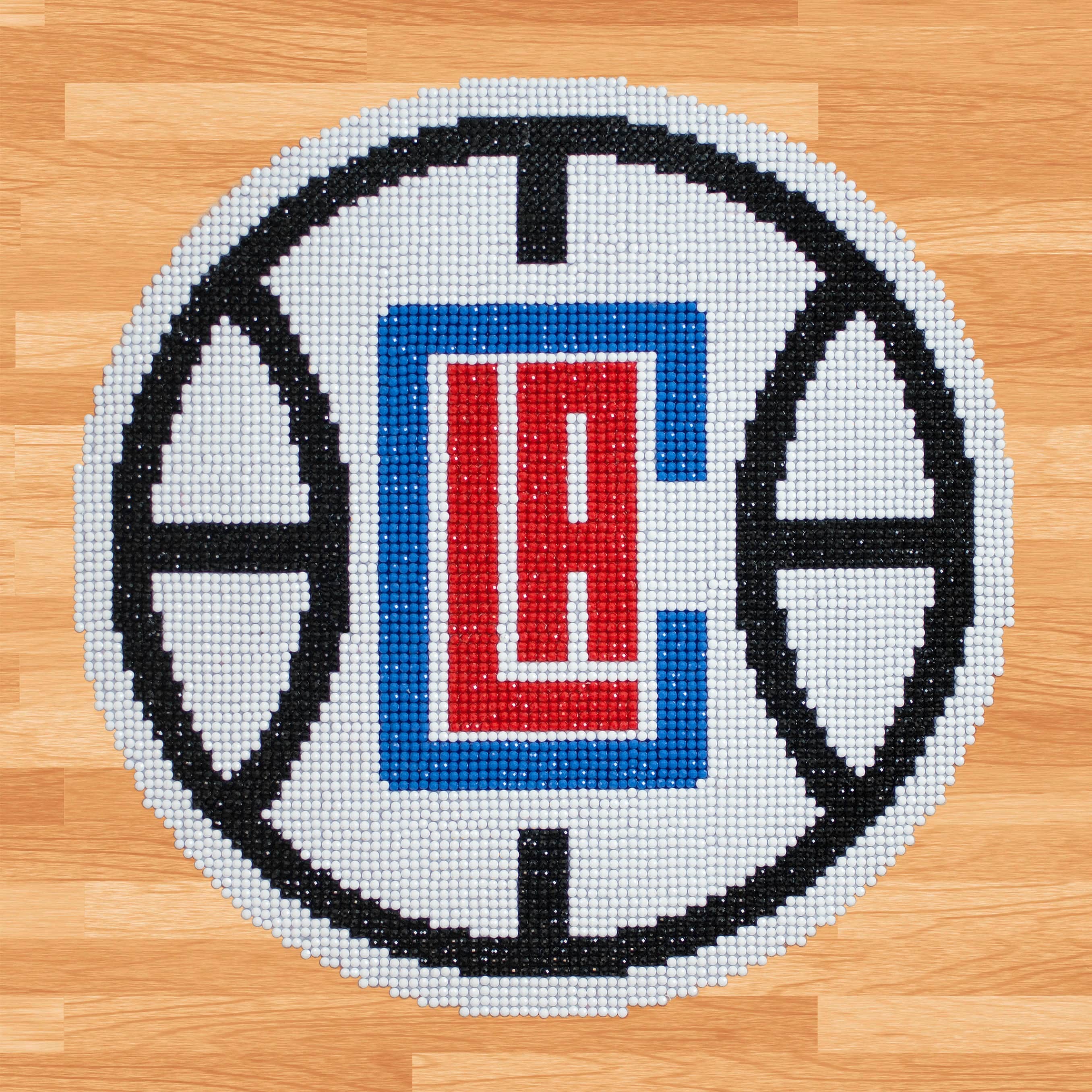 Camelot&#xAE; Dots Intermediate NBA Los Angeles Clippers Diamond Painting Kit