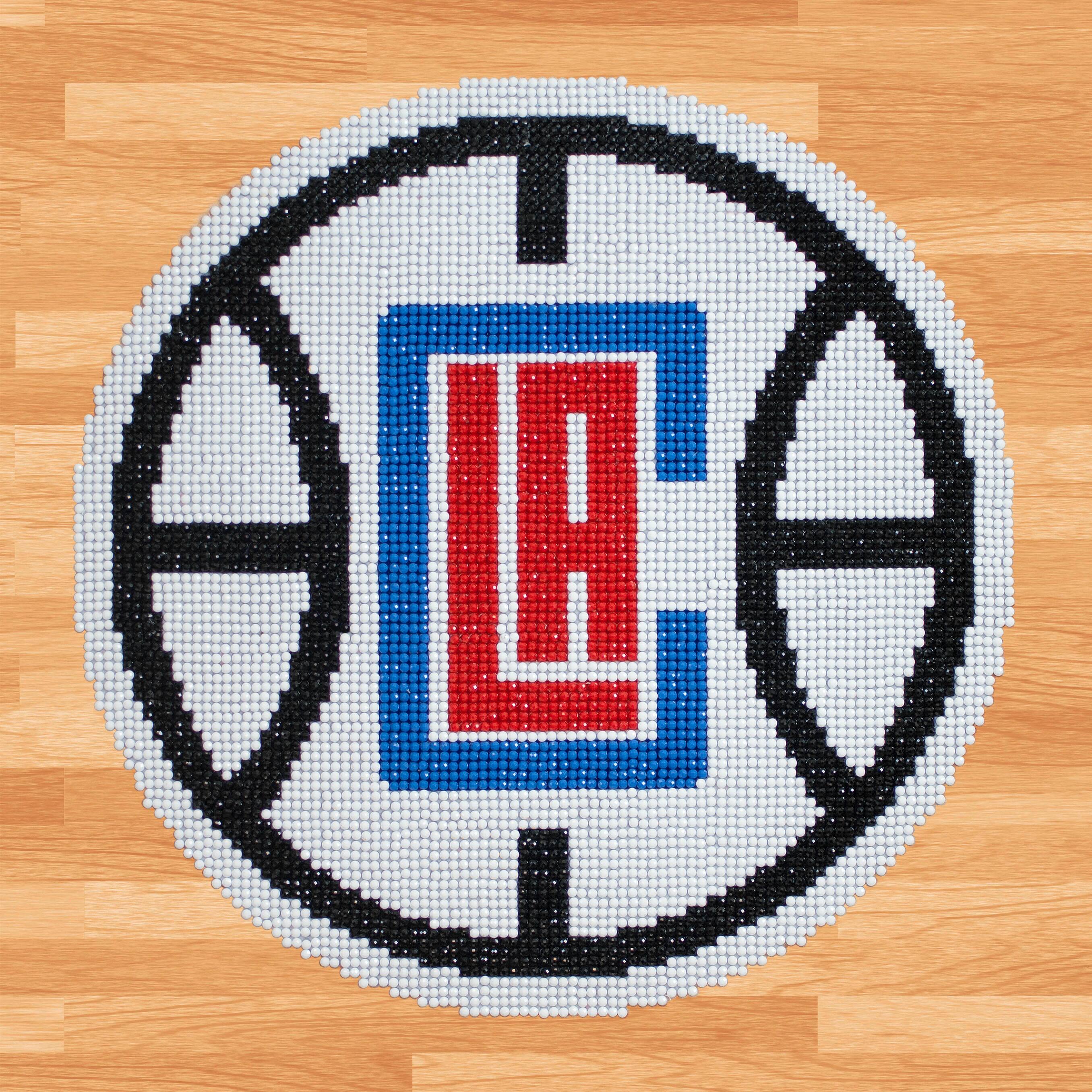 Camelot® Dots Intermediate NBA Los Angeles Clippers Diamond Painting Kit