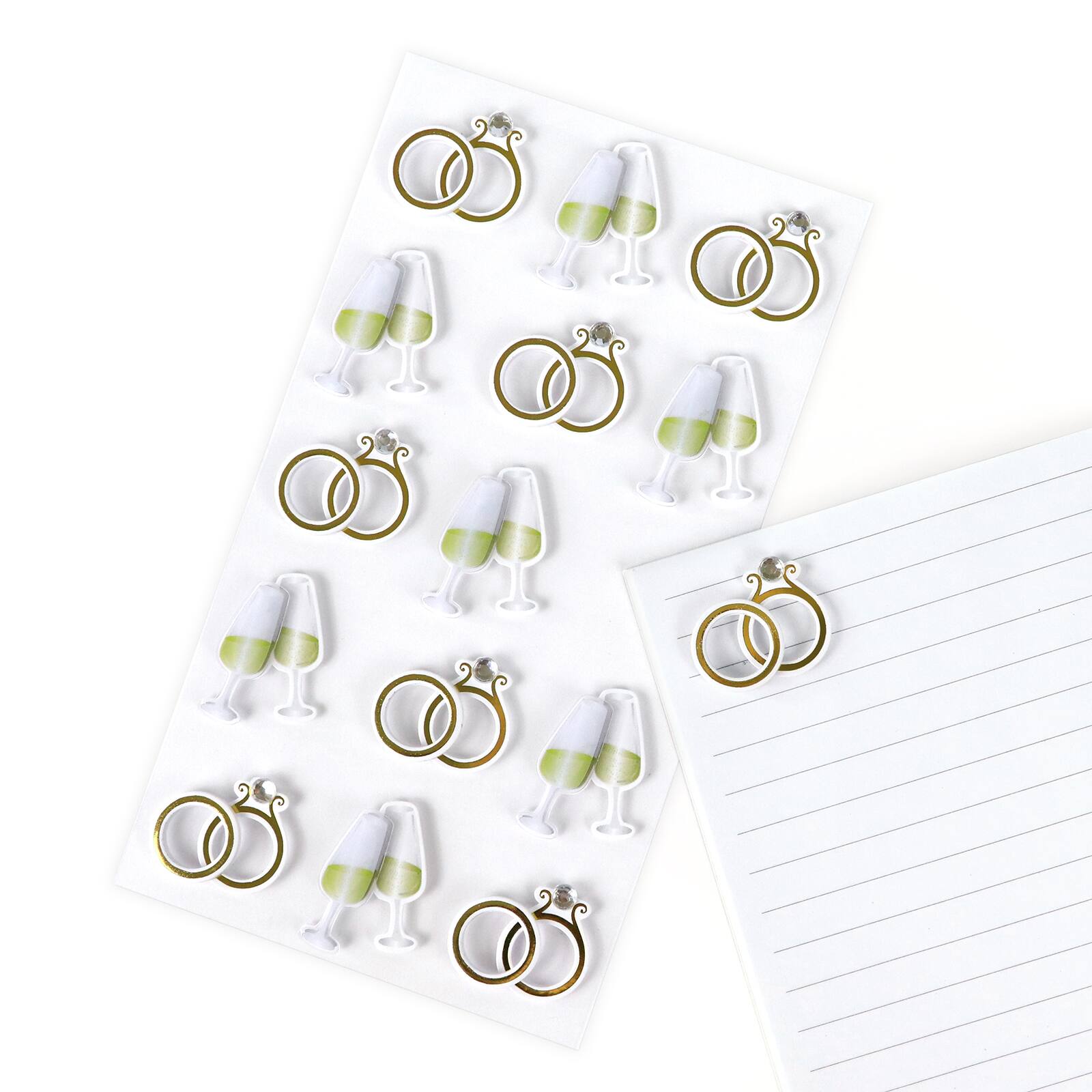 Autocollants d’anneaux et de verres de Recollections