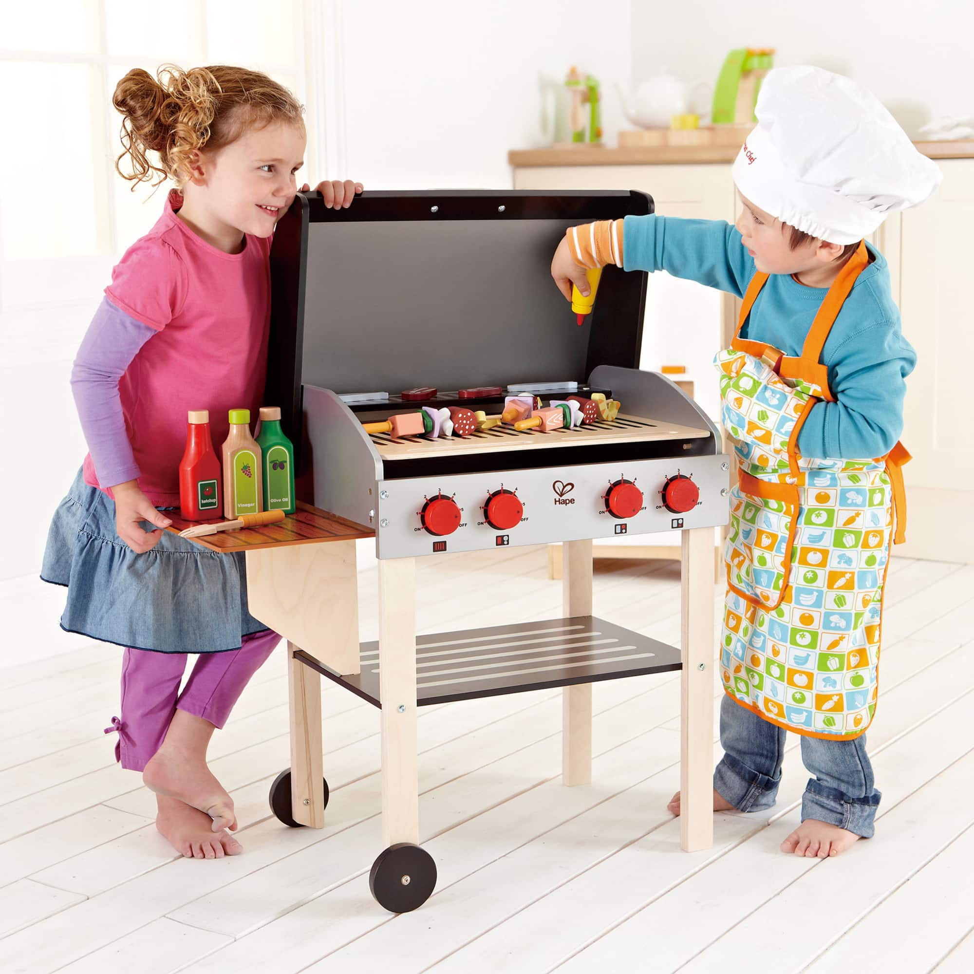 Hape Gourmet Grill Kids Wooden Play Kitchen