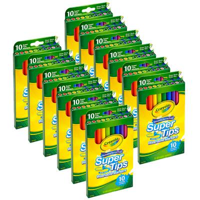 4 Packs: 12 Packs 10 ct. (480 total) Crayola® Washable Super Tips Markers
