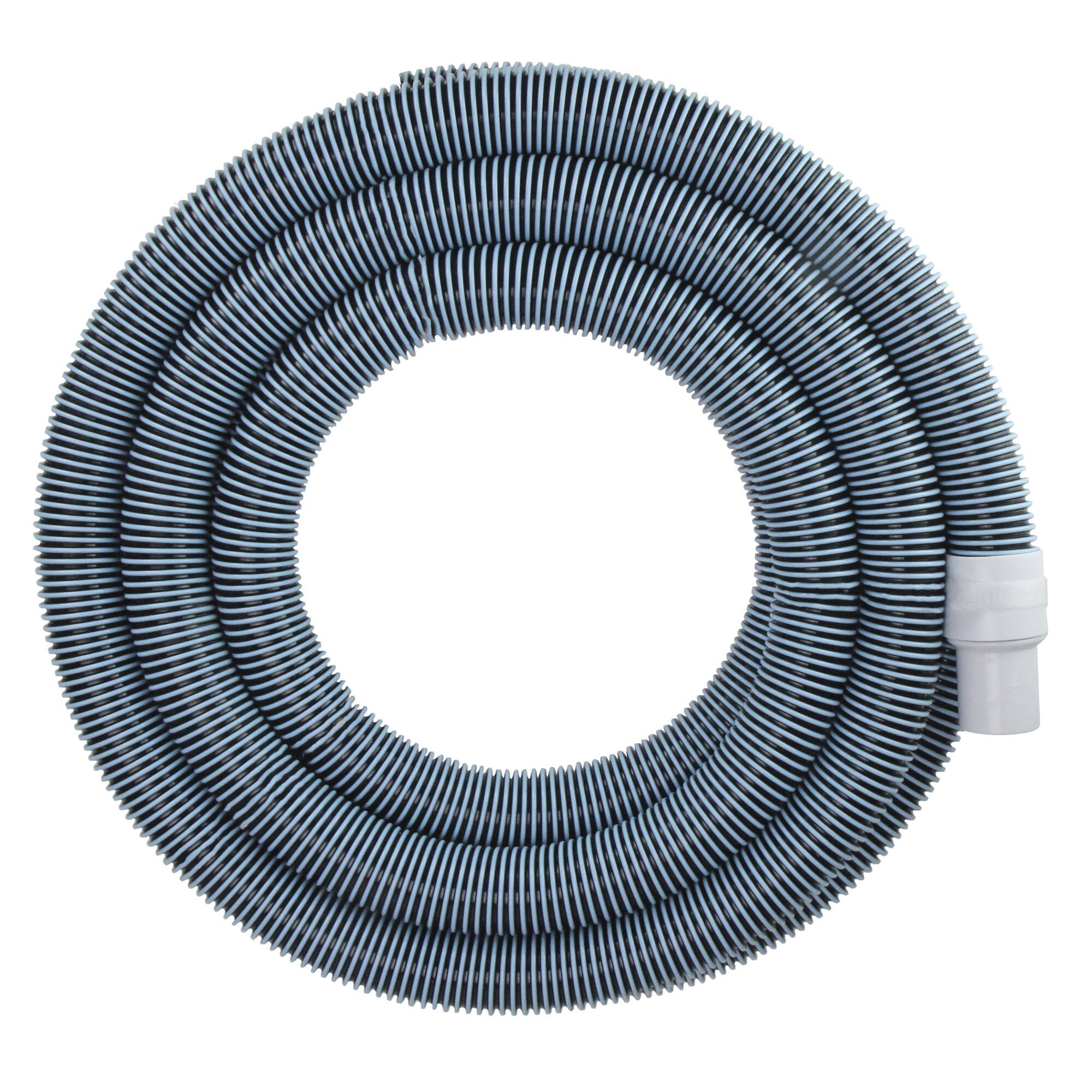 Pool Central 25ft. x 1.5" Blue & Black Extruded EVA In Ground Swimming Pool Vacuum Hose