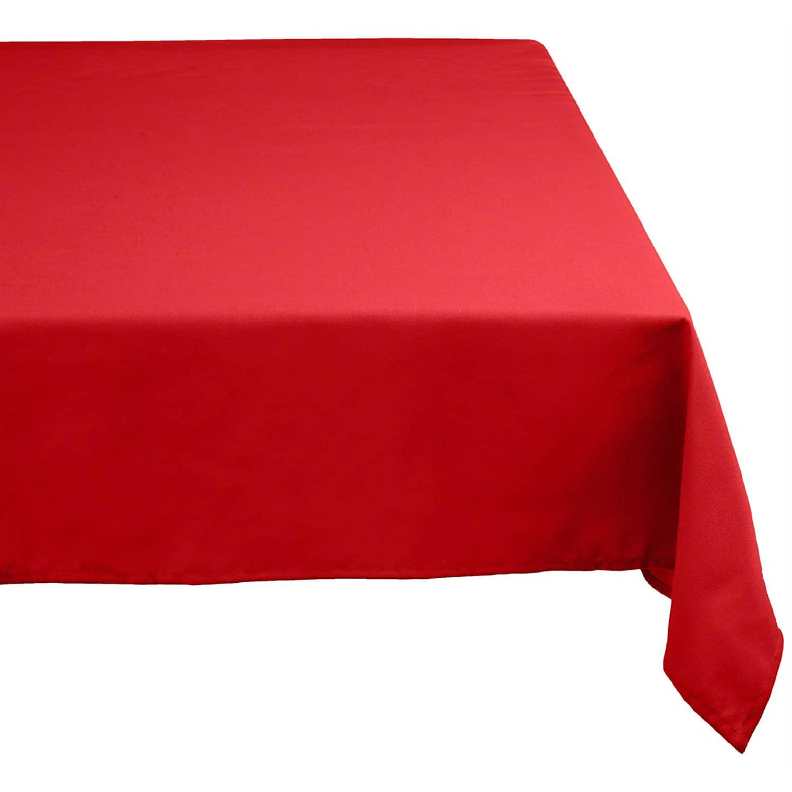 Red Polyester Tablecloth 60&#x22; x 120&#x22;