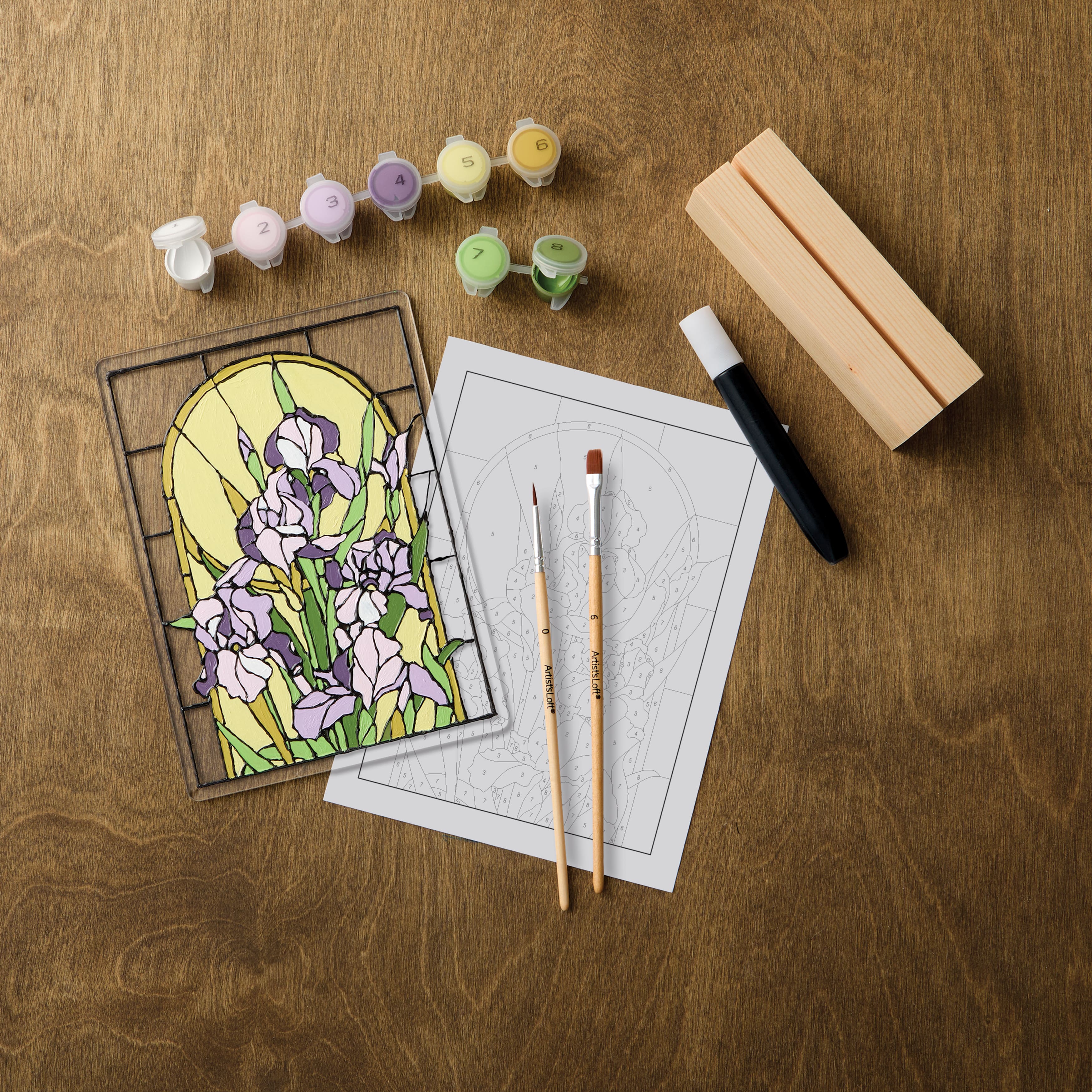 Irises Paint-by-Number Acrylic Surface Kit by Artist's Loft®