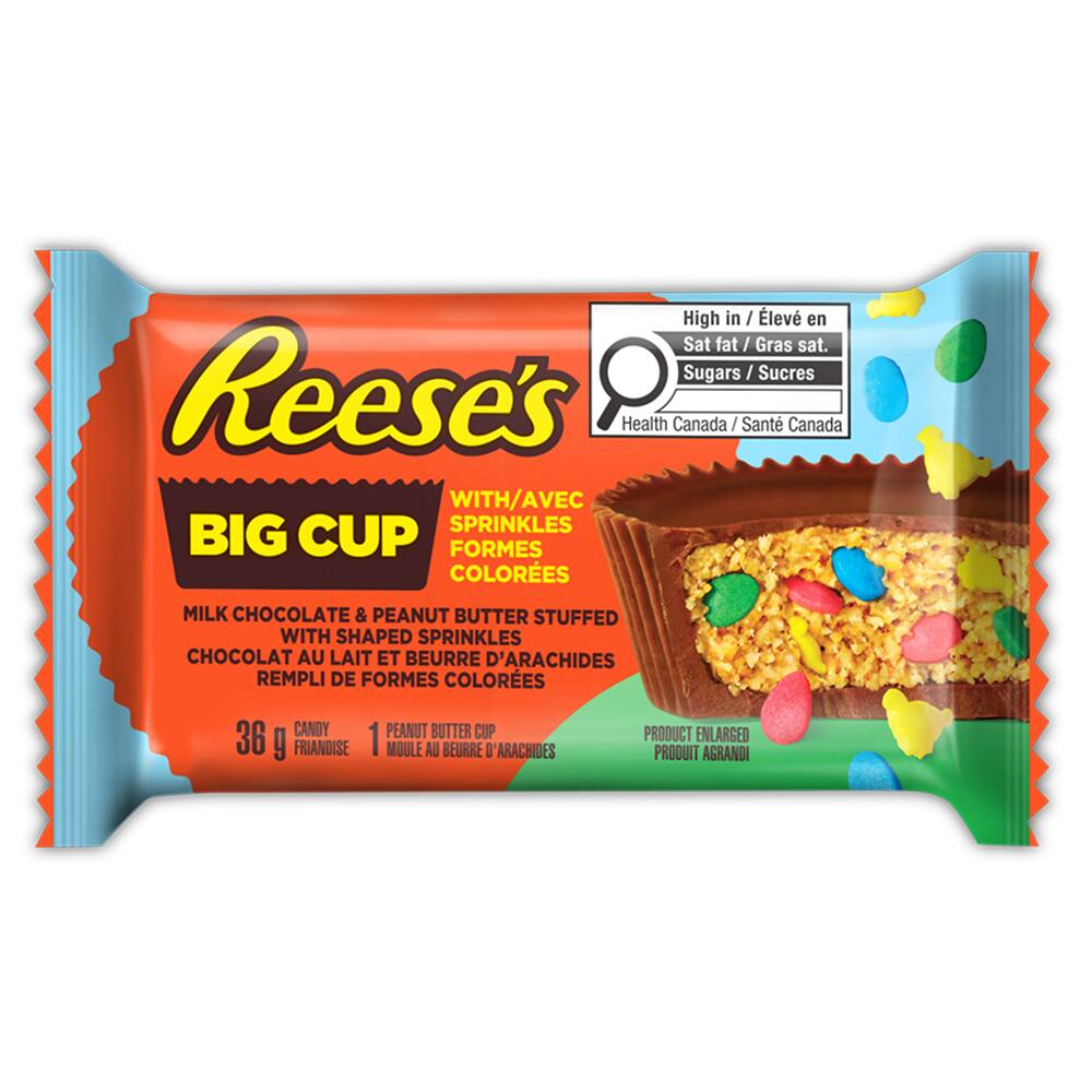 REESE&#x27;S Big Peanut Butter Cup with Shaped Sprinkles