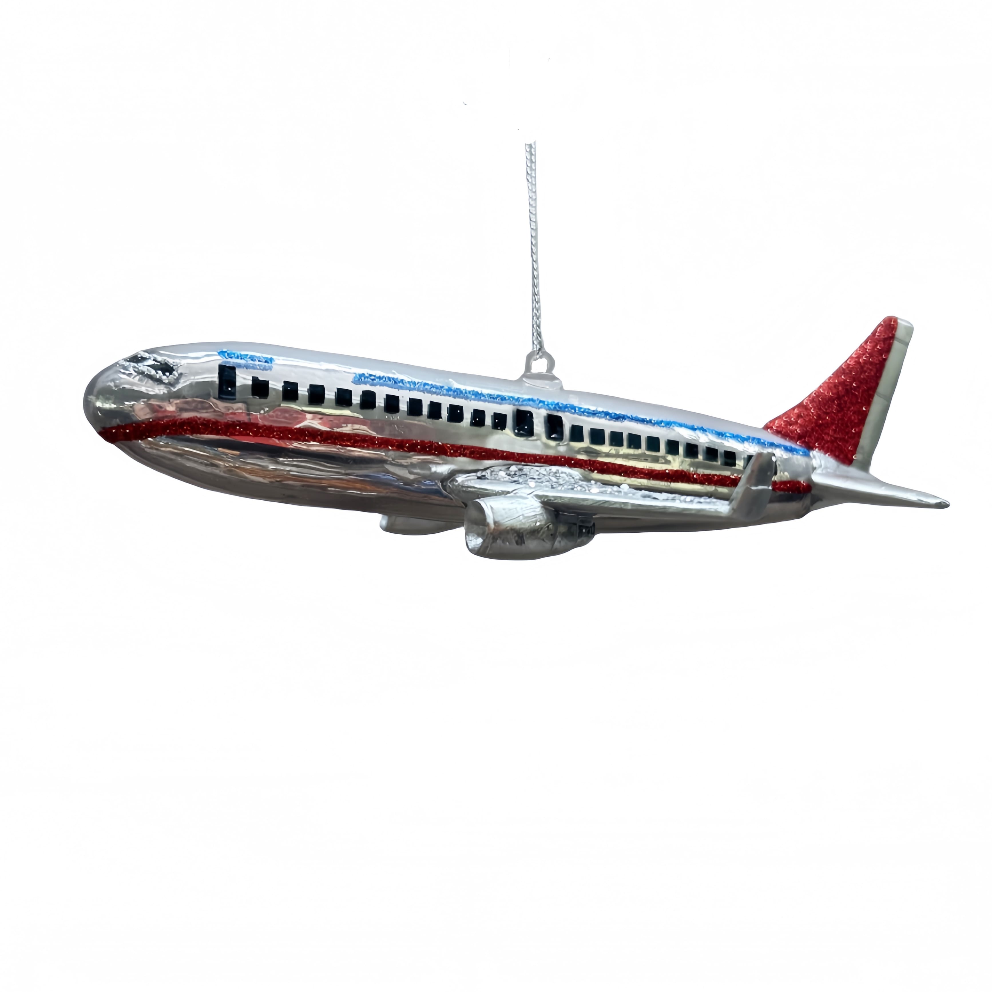 6&#x22; Airplane Glass Ornament by Ashland&#xAE;