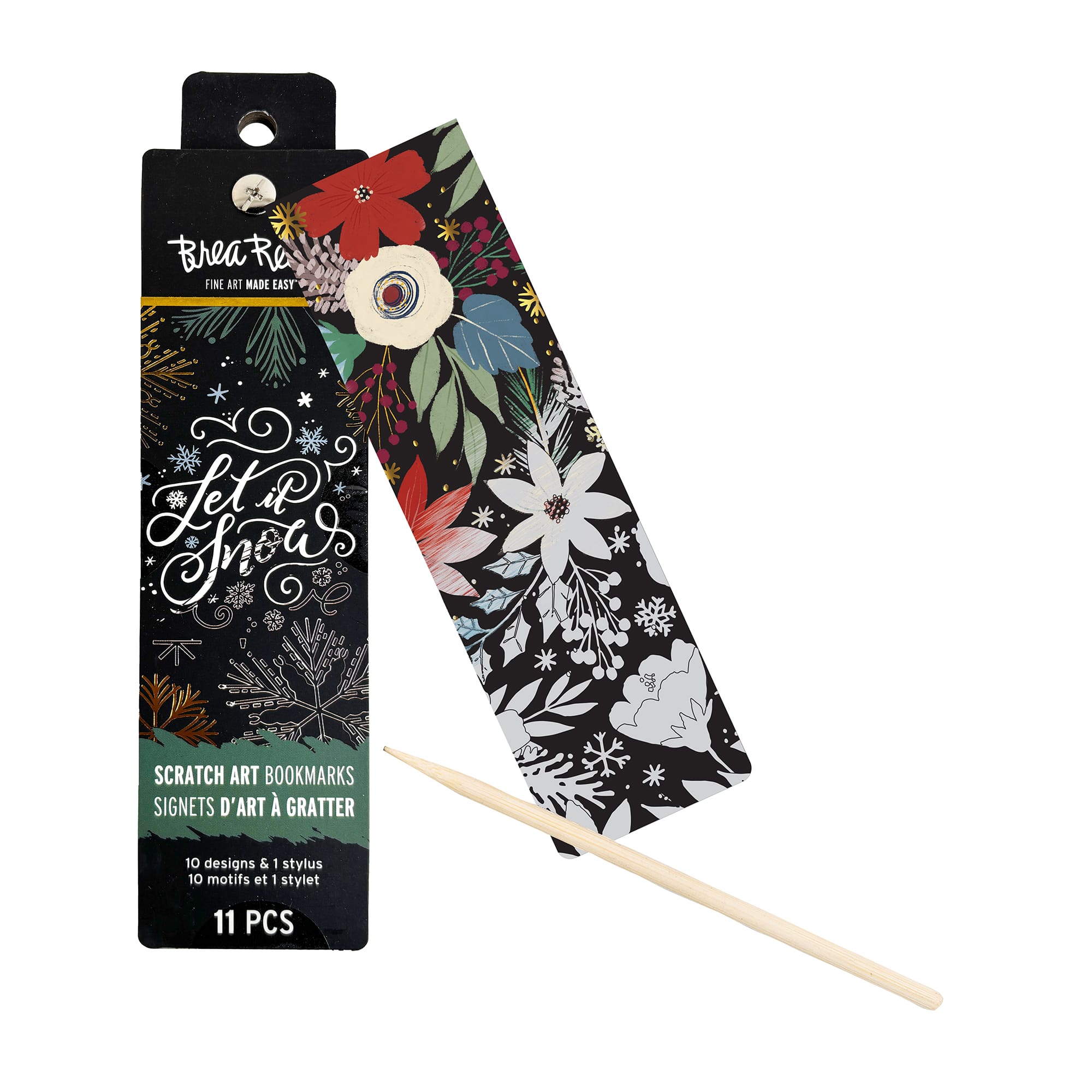 Brea Reese&#x2122; Art Deco Holiday Scratch Art Bookmarks