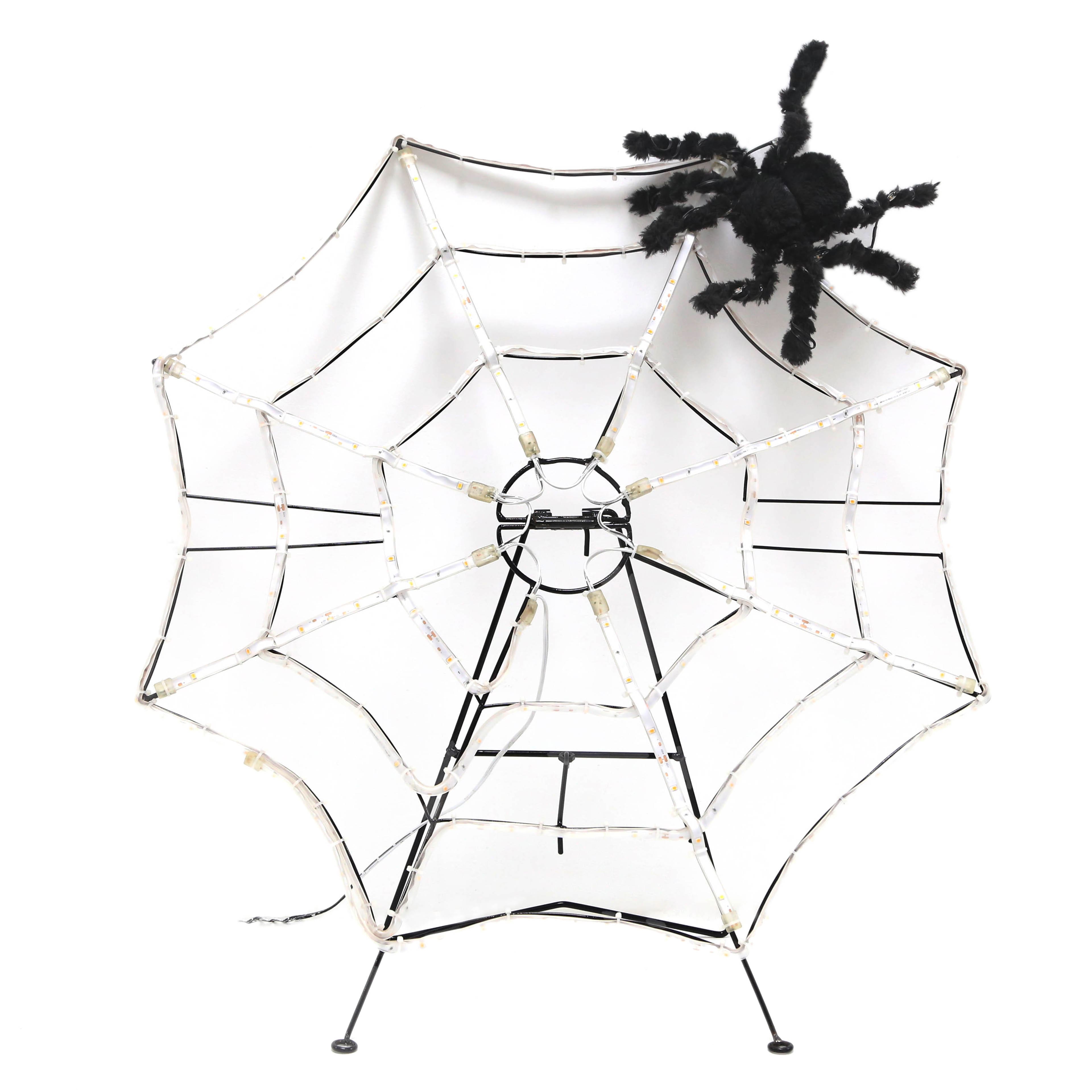 2ft. LED Lighted Web with Spider Yard D&#xE9;cor by Ashland&#xAE;