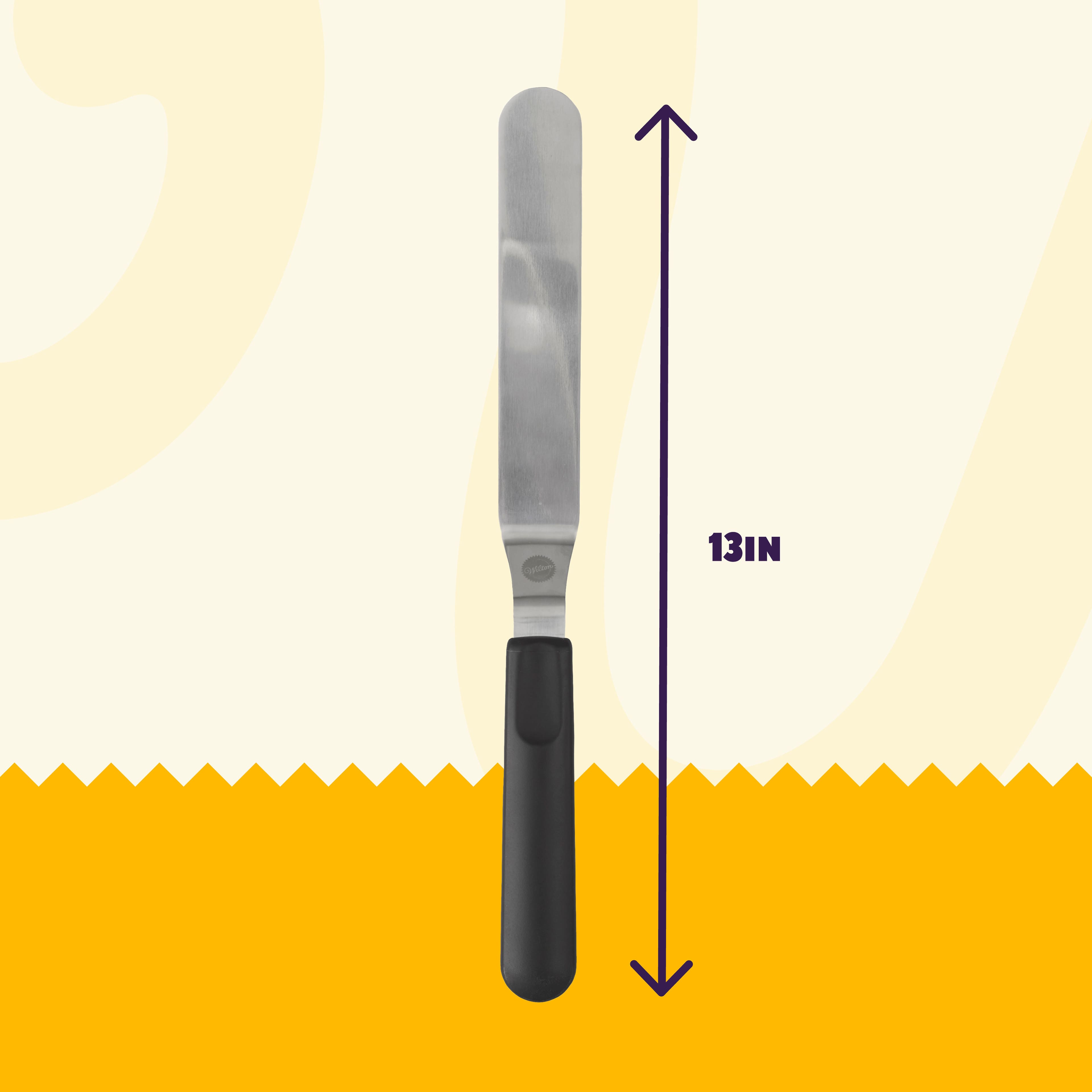 Wilton&#x2122; 13&#x22; Angled Icing Spatula with Black Handle