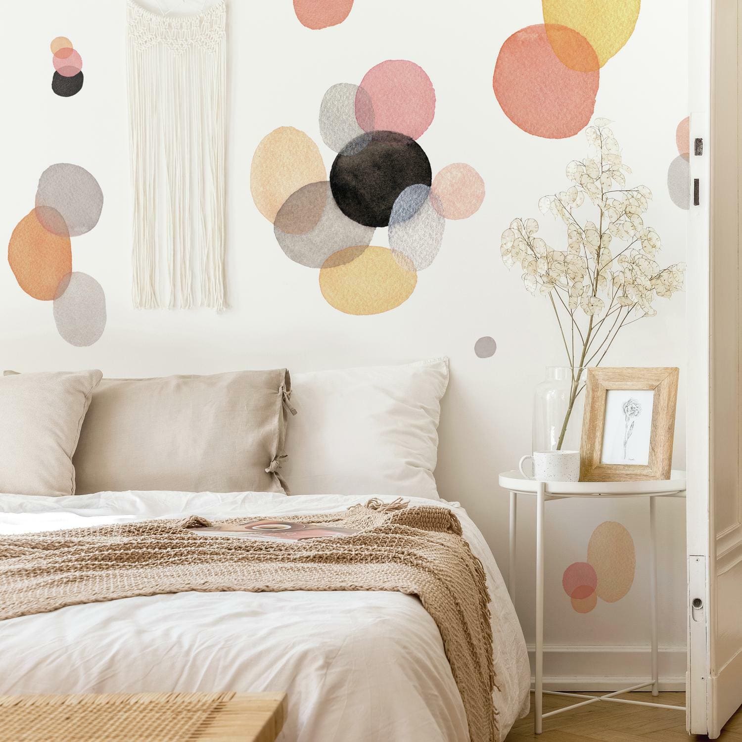 RoomMates Abstract Watercolor Shapes Peel &#x26; Stick Decals