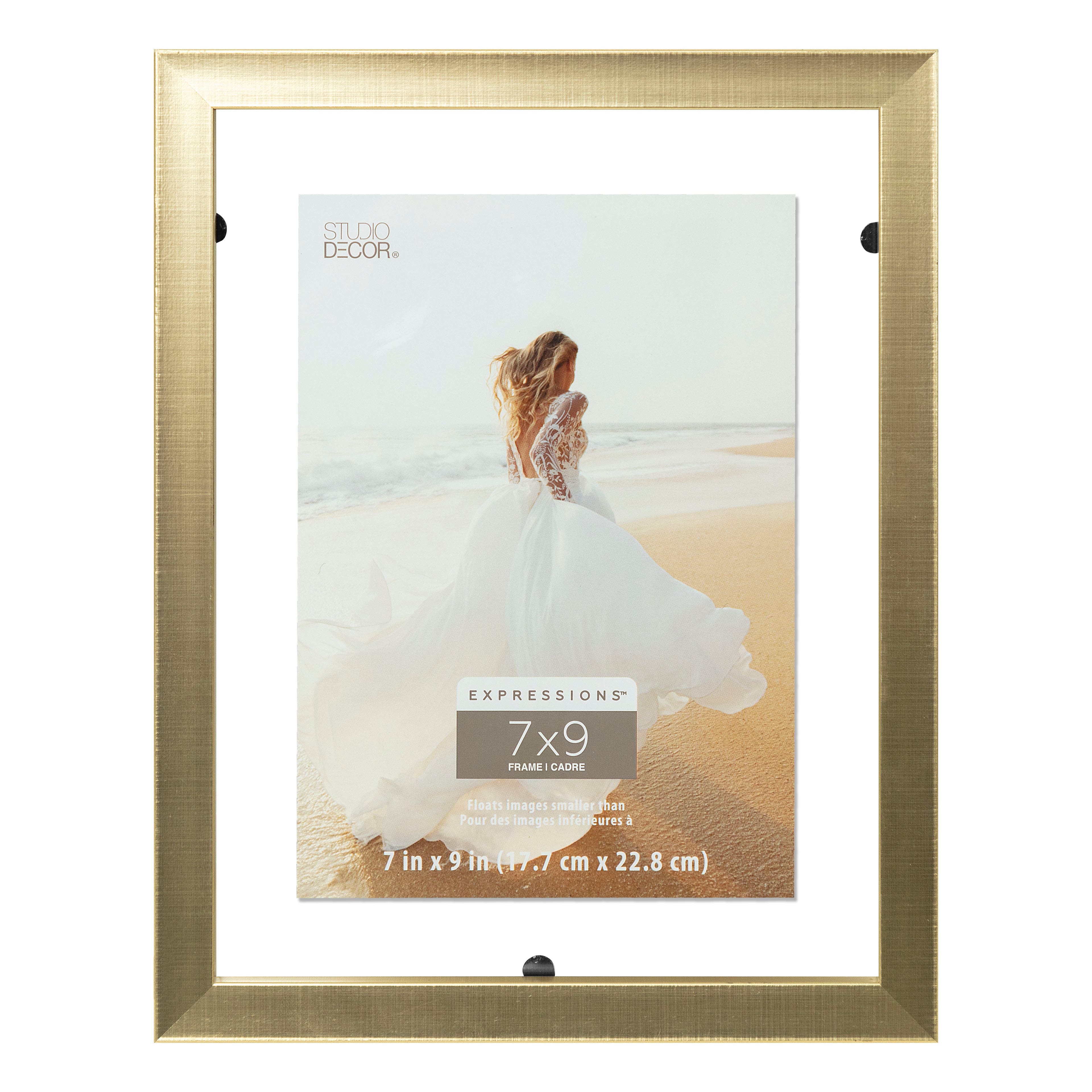 Gold 7&#x22; x 9&#x22; Float Frame, Expressions&#x2122; by Studio D&#xE9;cor&#xAE;