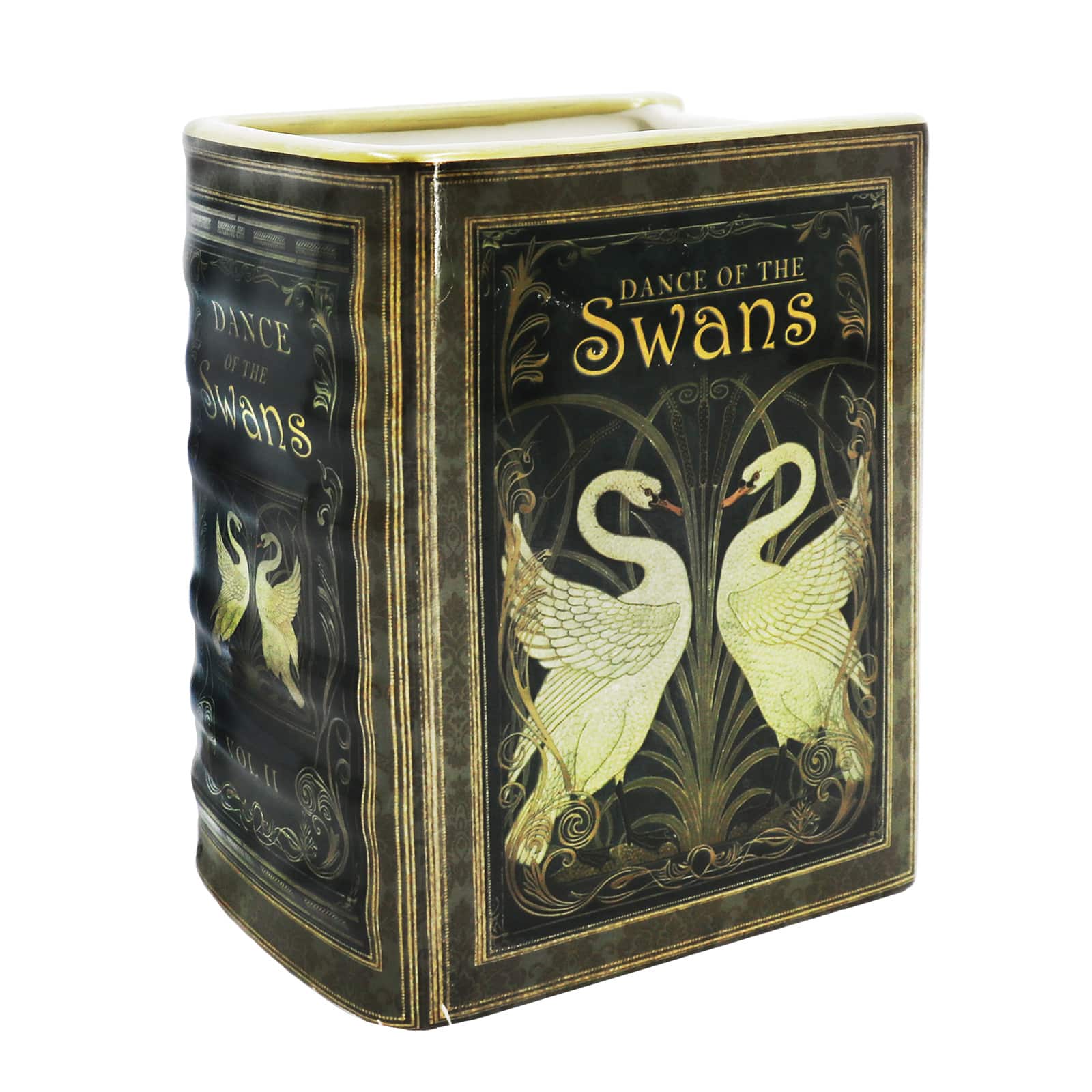 6&#x22; Swan Tabletop Book Ceramic Vase by Ashland&#xAE;