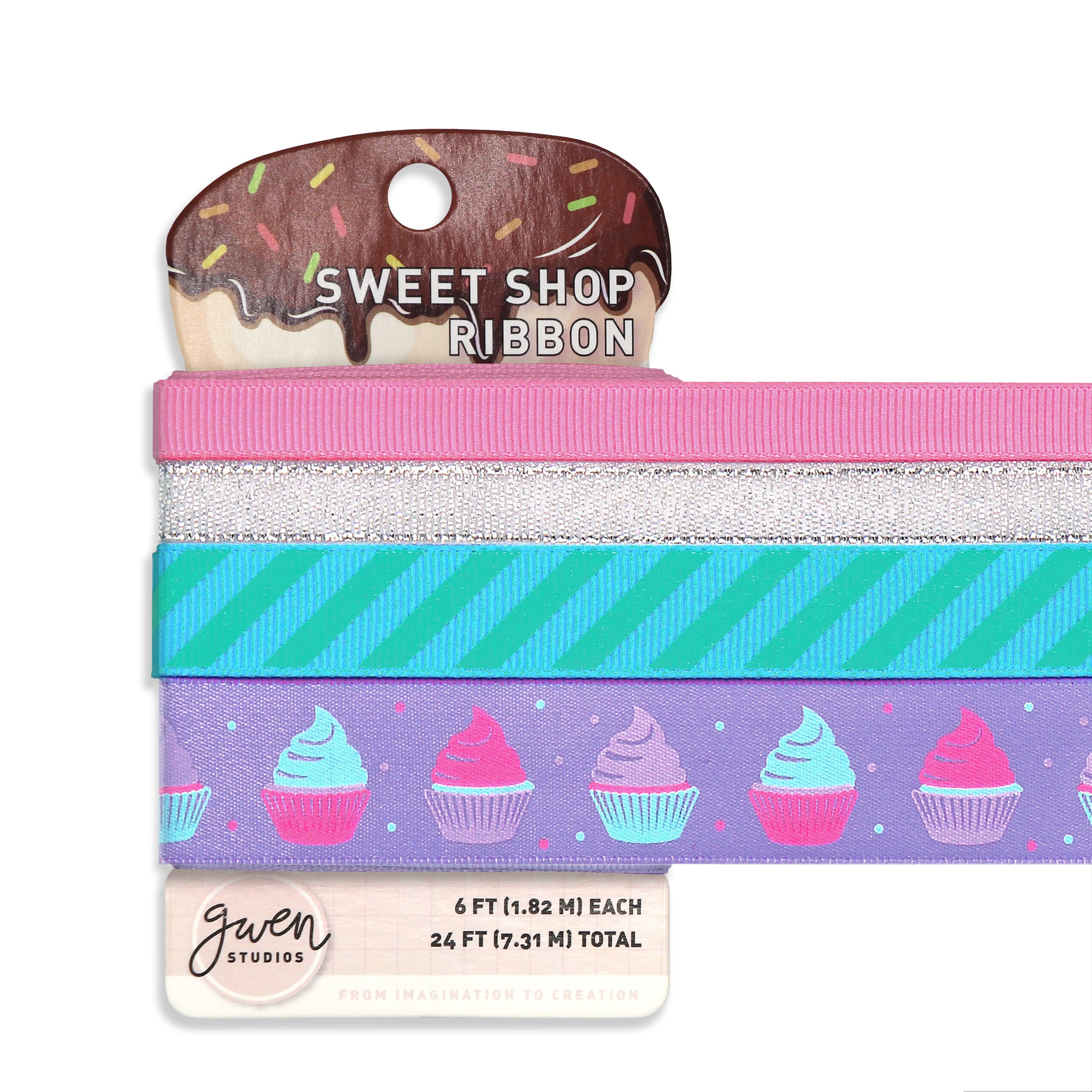 Gwen Studios Cupcakes Printed Ribbon Pack