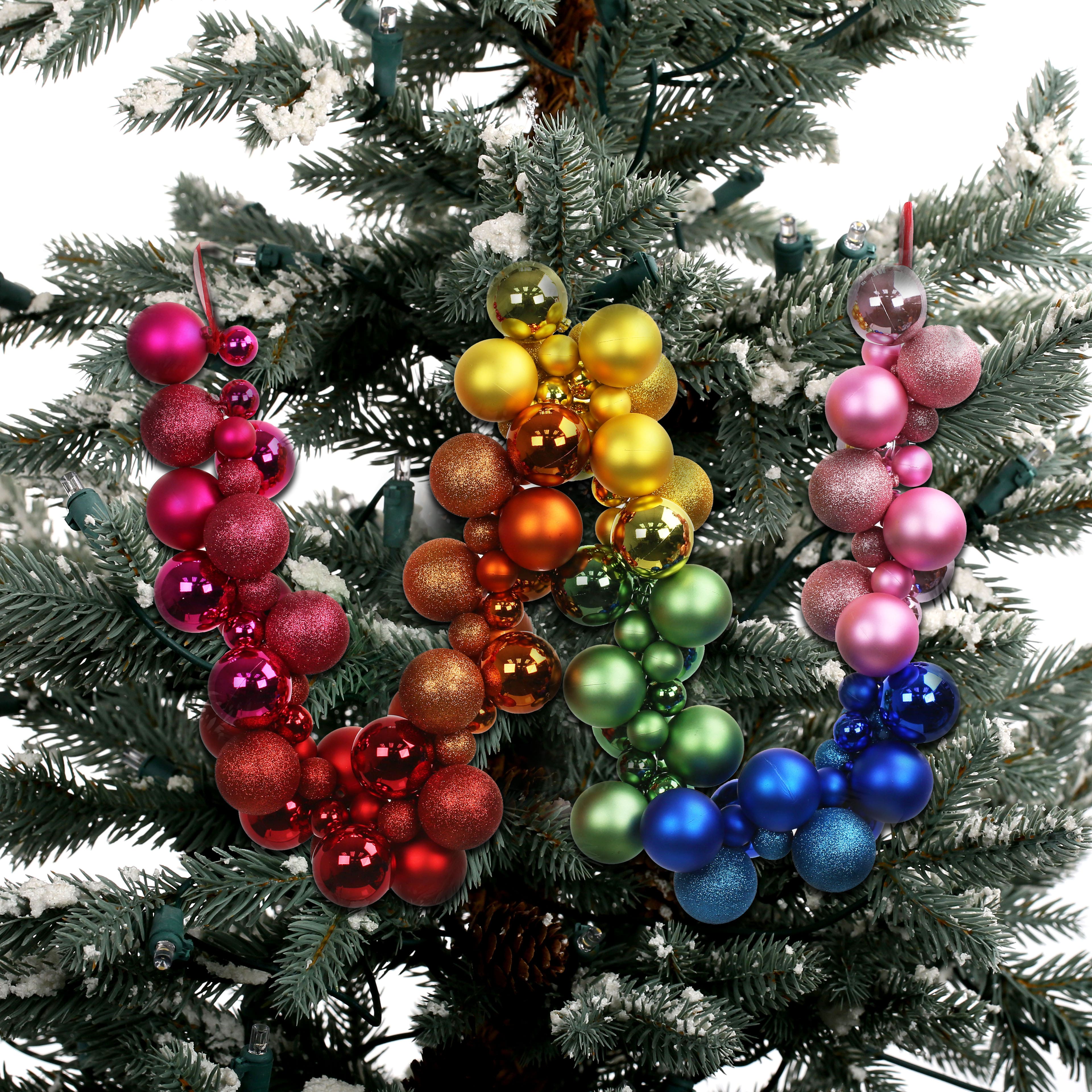 6ft. Multicolor Rainbow Shatterproof Ball Garland by Ashland&#xAE;