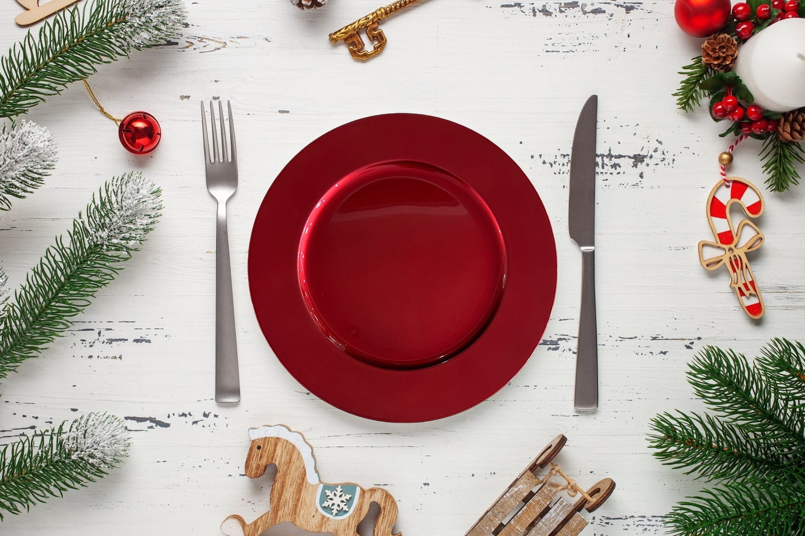 13&#x22; Red Charger Plate by Celebrate It&#x2122;