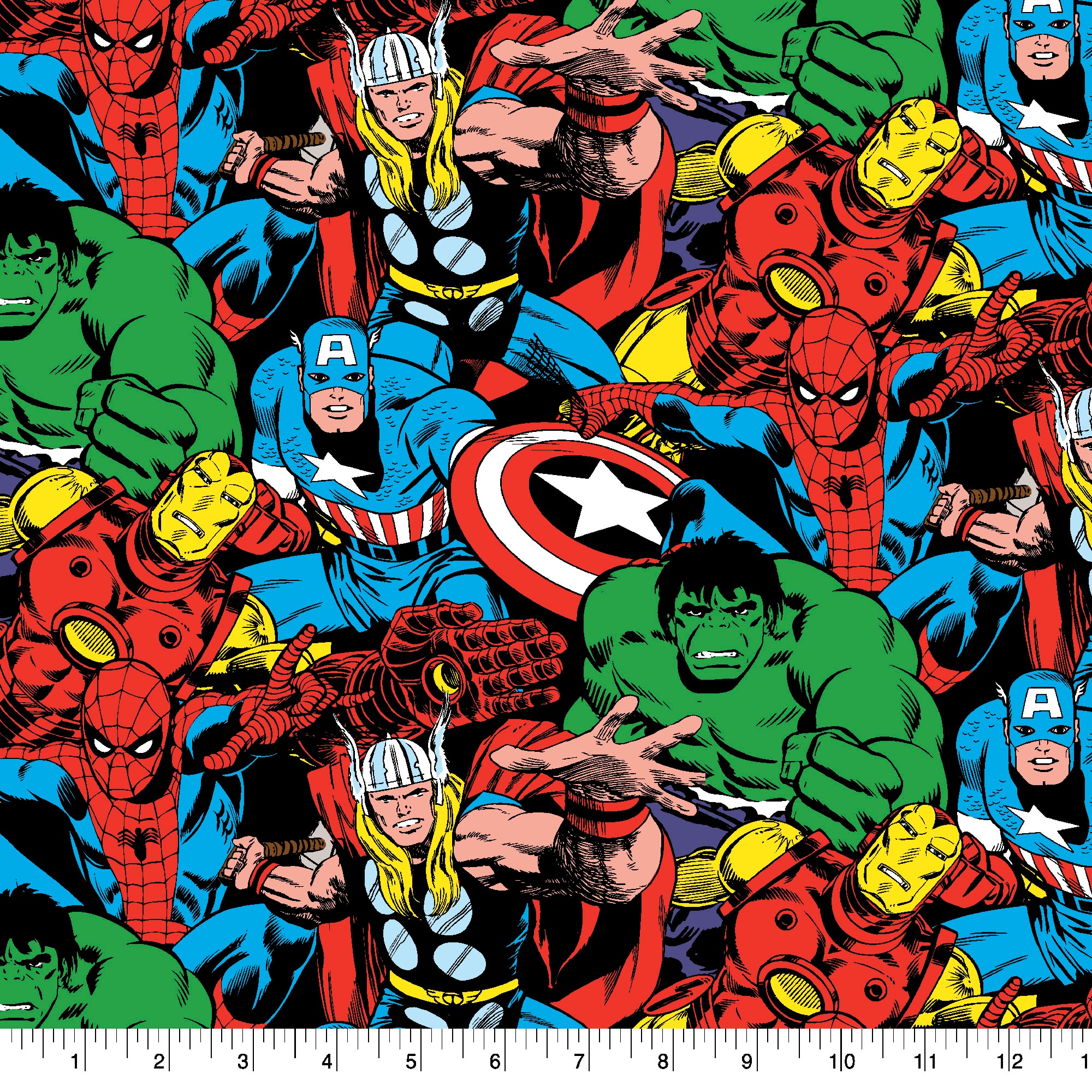 Springs Creative Marvel® Multi Characters Cotton Fabric