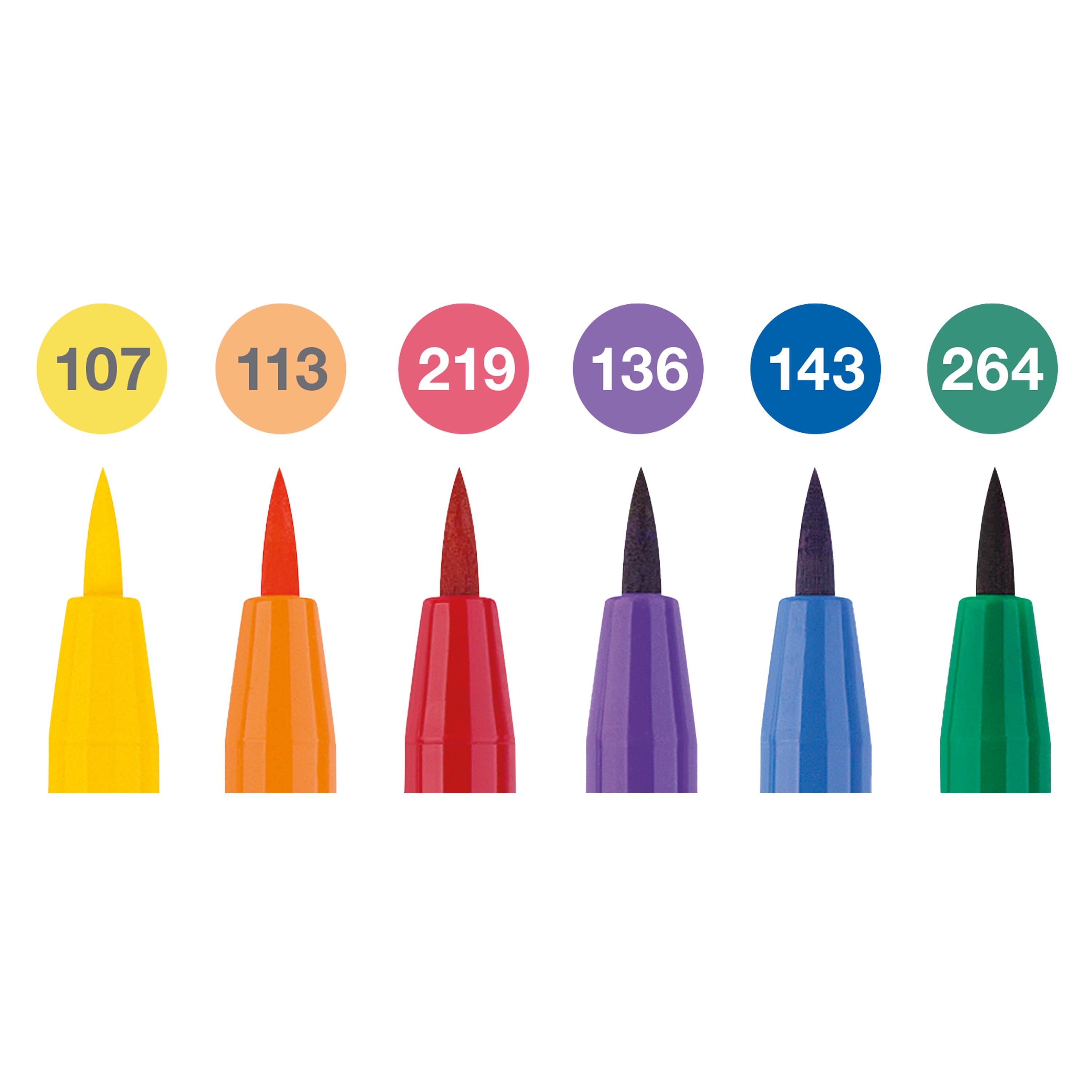 Faber-Castell&#xAE; PITT&#xAE; 6 Color Artist Brush Pen Set