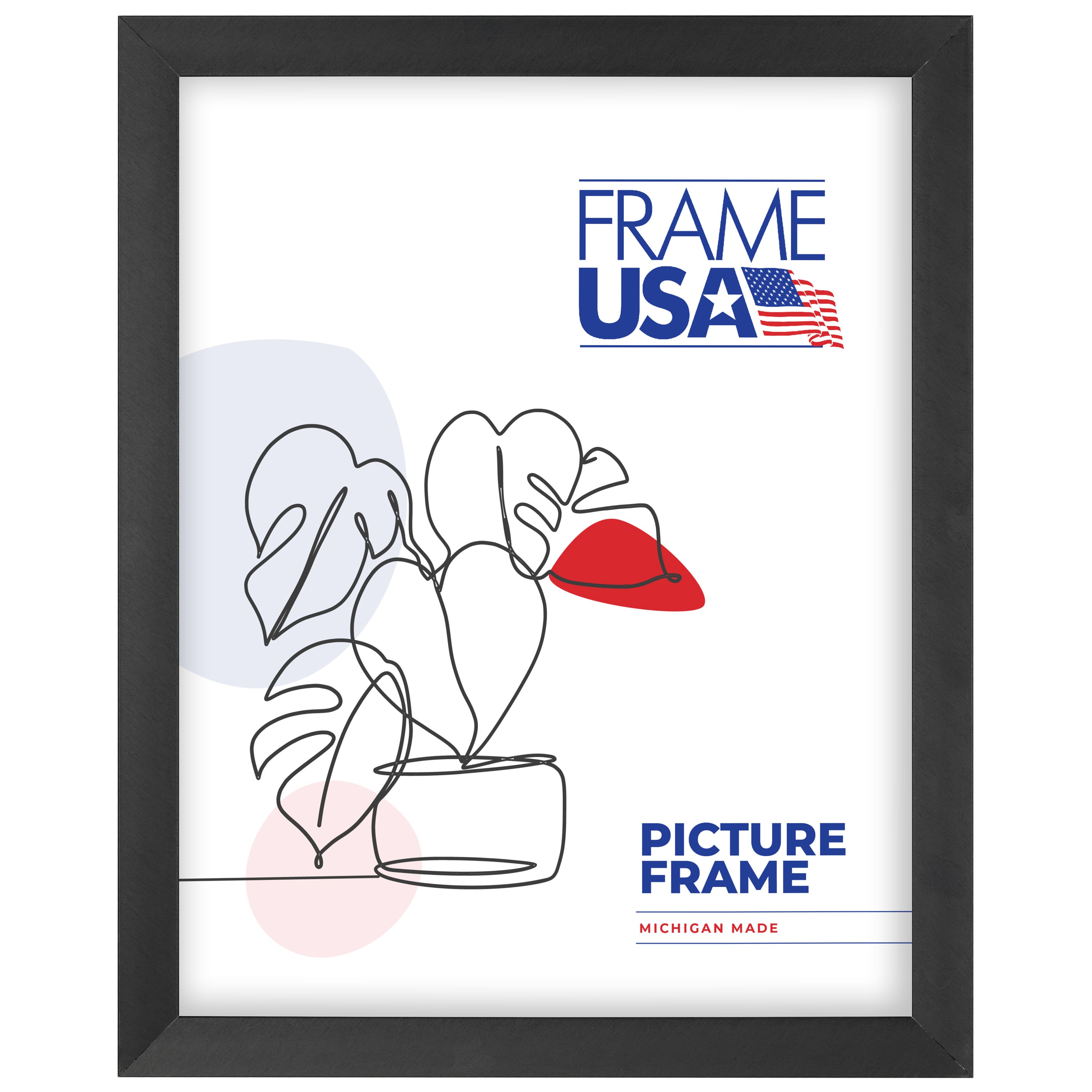 Frame USA Glory Metal Black Single Image Picture Frame