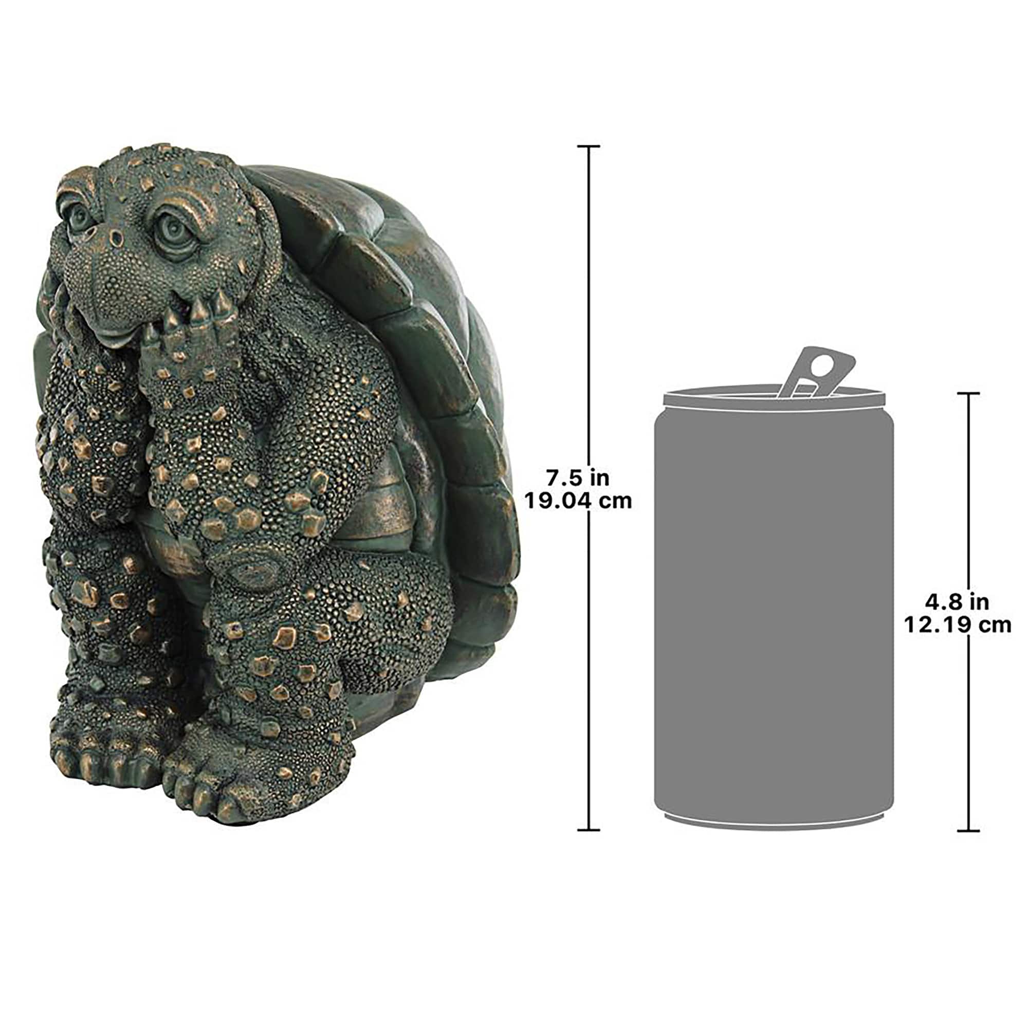 Design Toscano 7.5&#x22; The Thinker Turtle Garden Statue