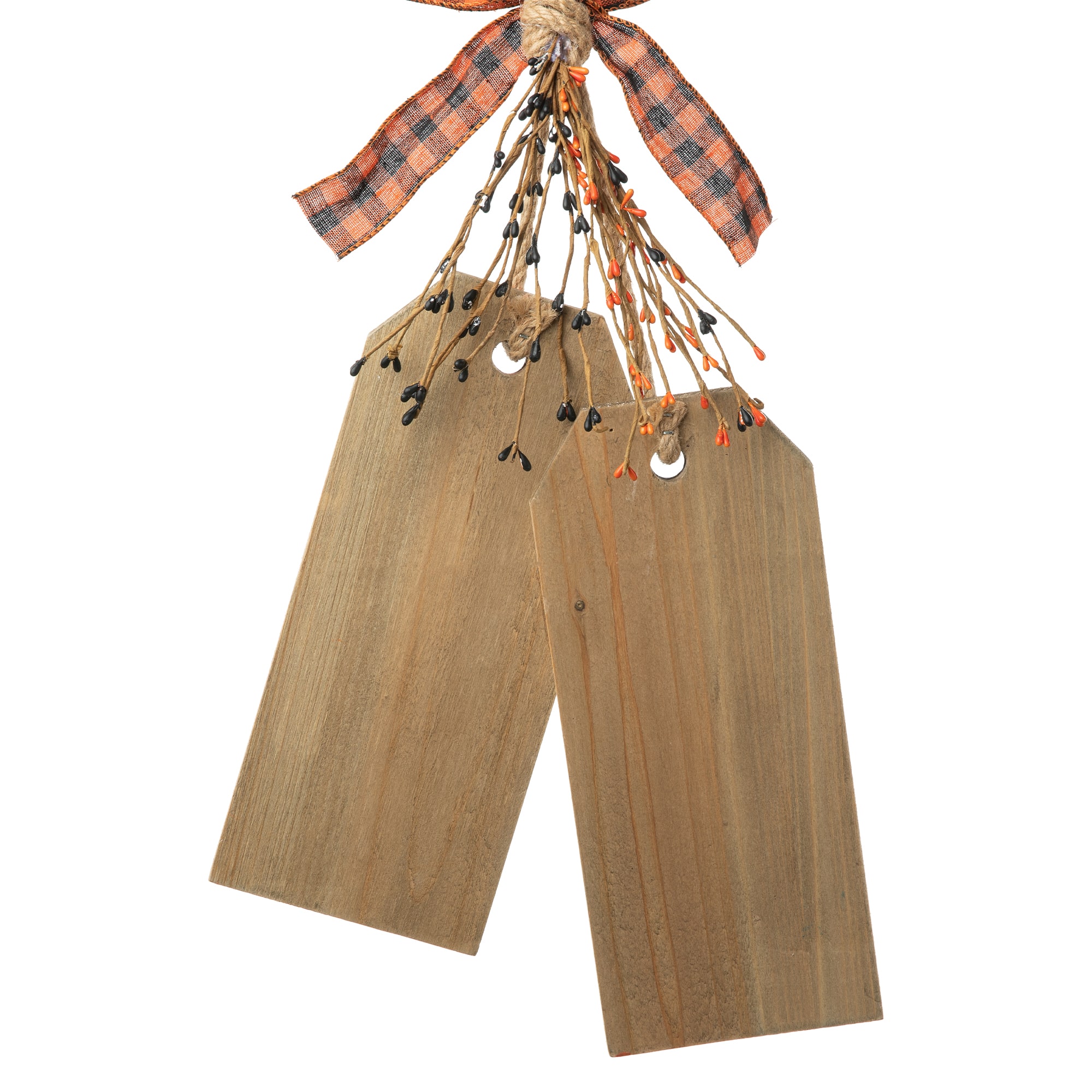 Glitzhome® 24.75" Halloween Wooden Doorknob Hanging Décor