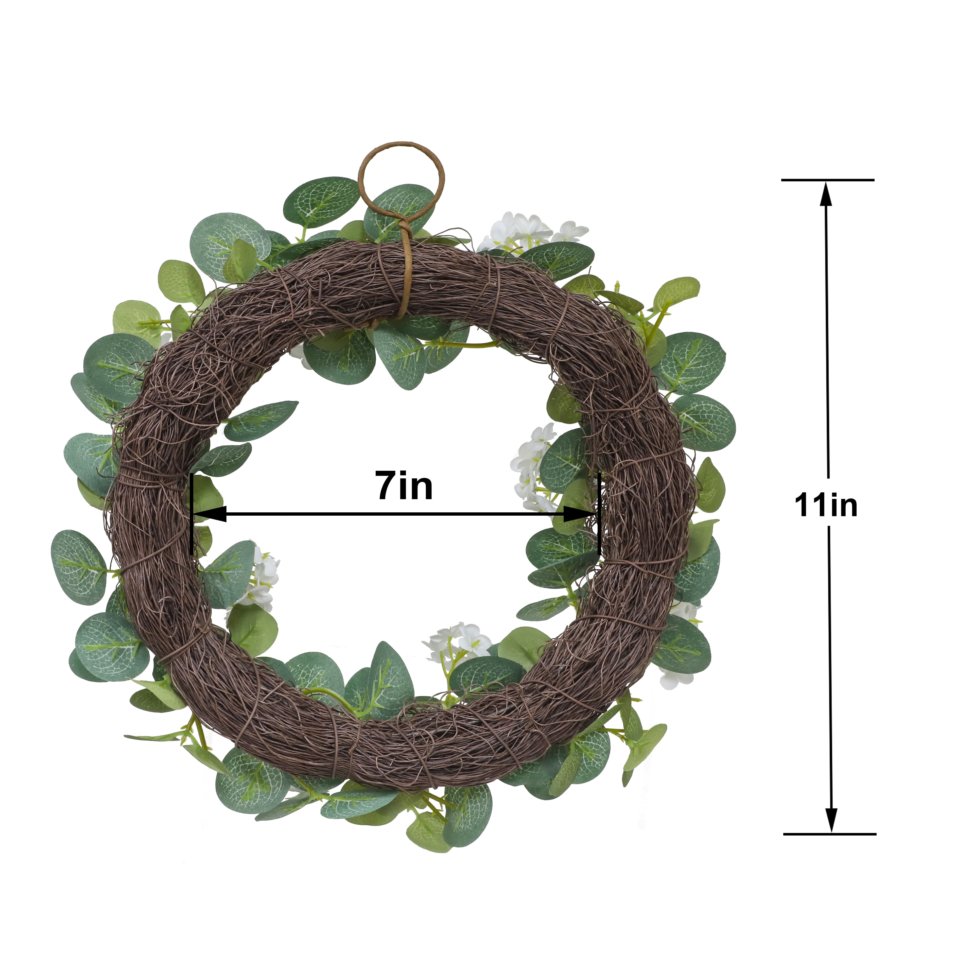 Mini White Blossom Wreath by Ashland®