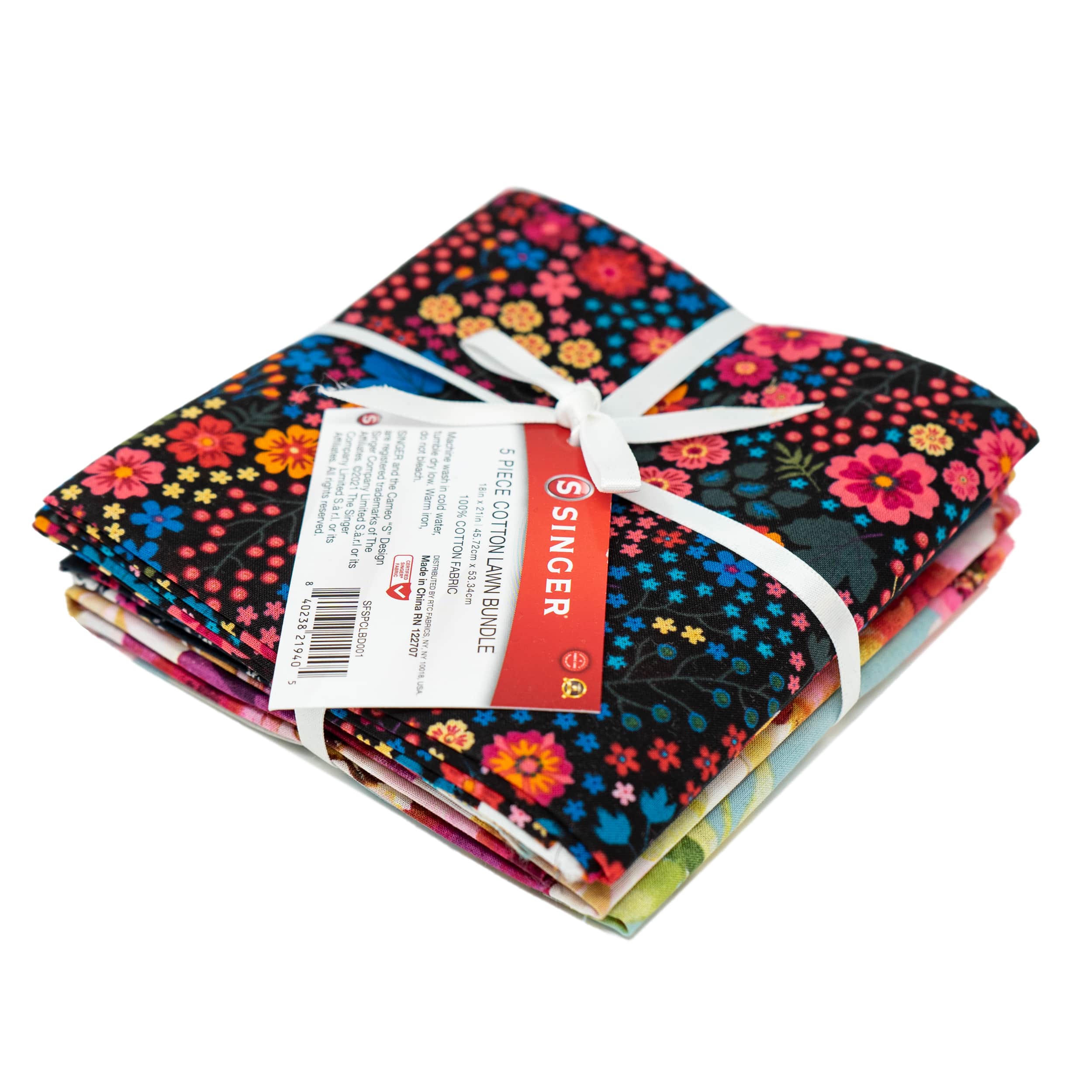 SINGER Voile Print Cotton Lawn Fabric Bundles