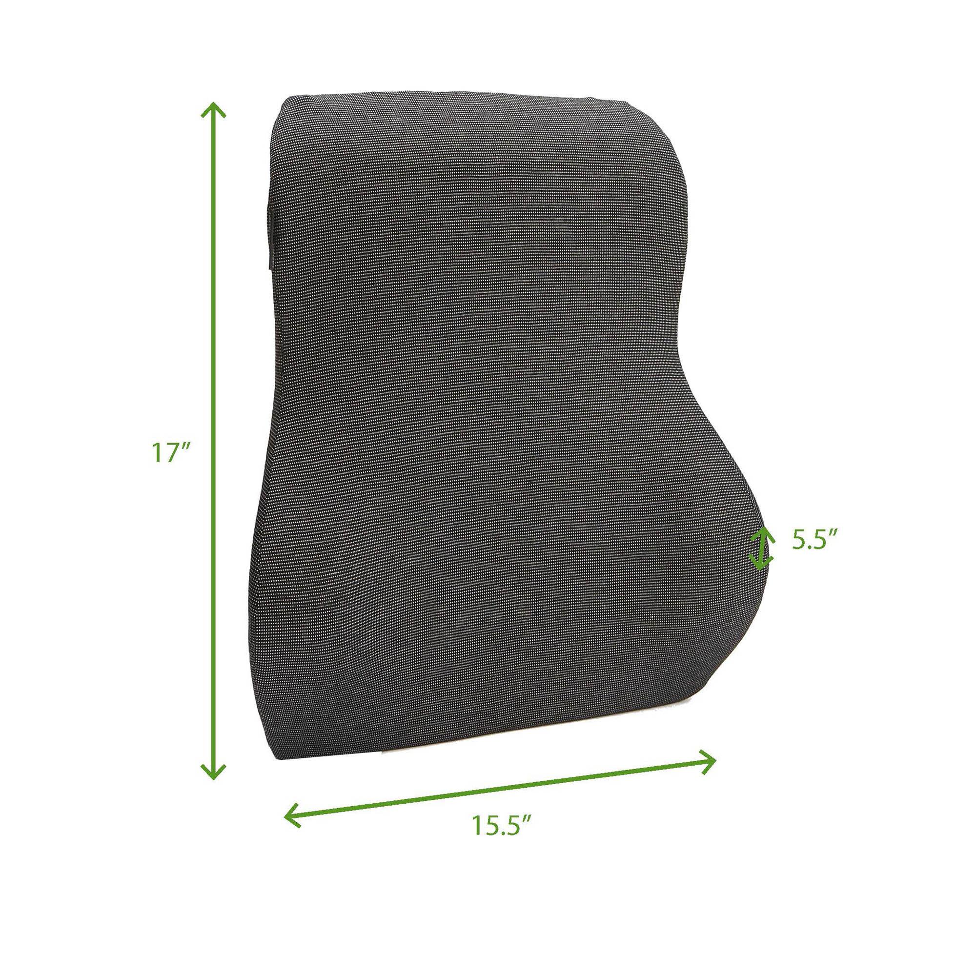 Mind Reader Black Vertical Posture Corrector Back Rest