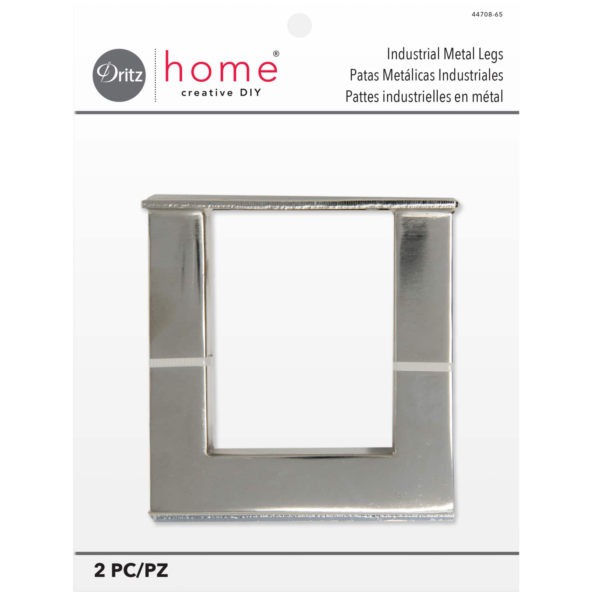 Dritz® Home Nickel Industrial Metal Legs, 2 Count