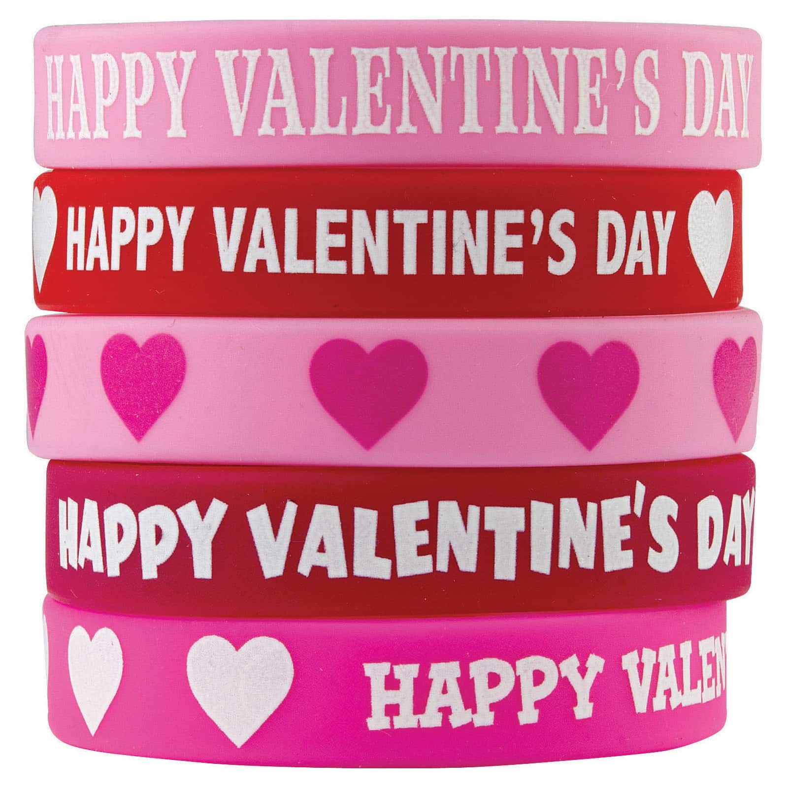 Teacher Created Resources Happy Valentine&#x27;s Day Wristbands, 6 Packs of 10