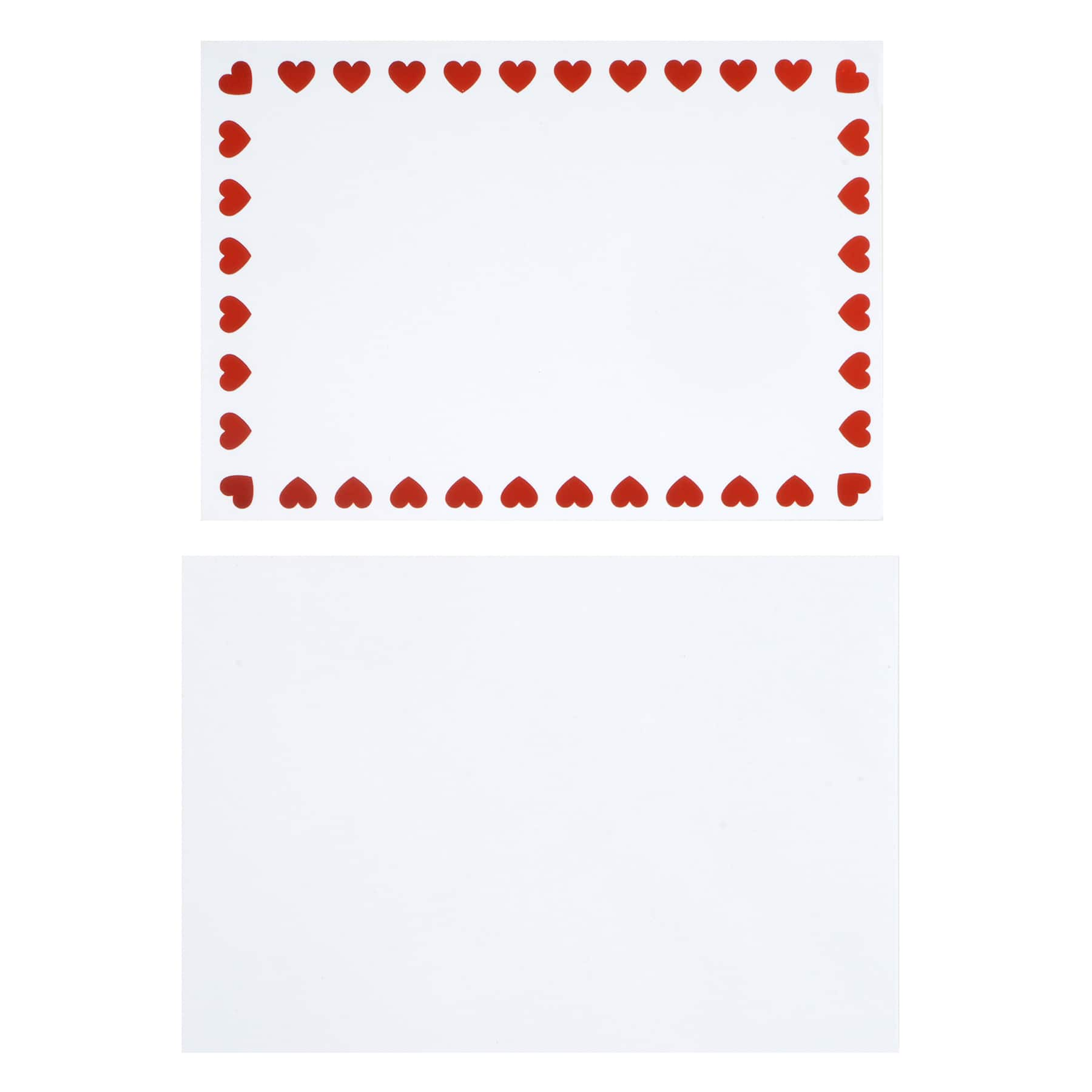 Valentine&#x27;s Day 3.5&#x22; x 4.87&#x22; Red Foil Hearts Cards &#x26; Envelopes, 24ct. by Recollections&#x2122;