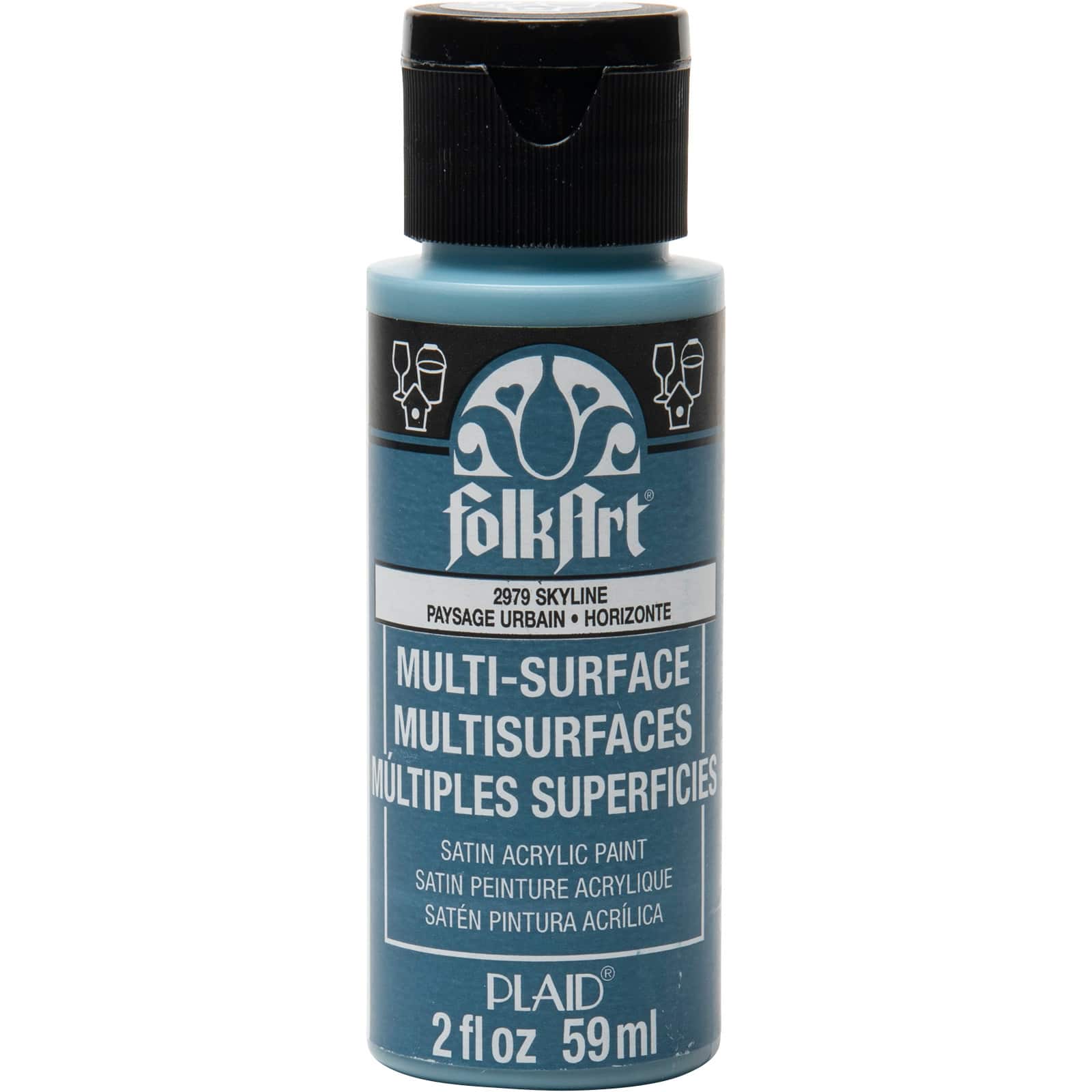 12 Pack: FolkArt® Multi-Surface Satin Acrylic Paint, 2oz.