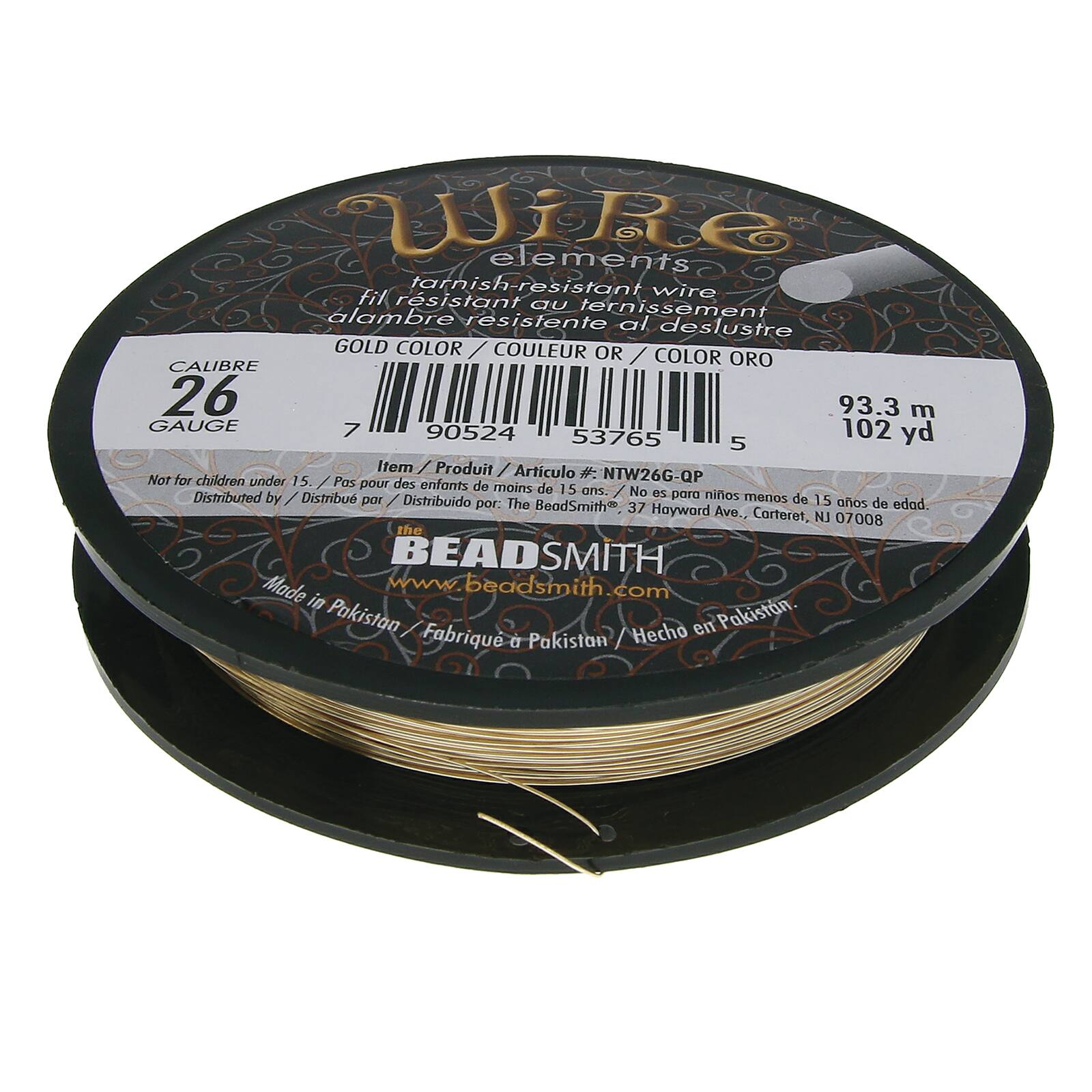  The Beadsmith Wire Elements 24-Gauge Lacquered Tarnish